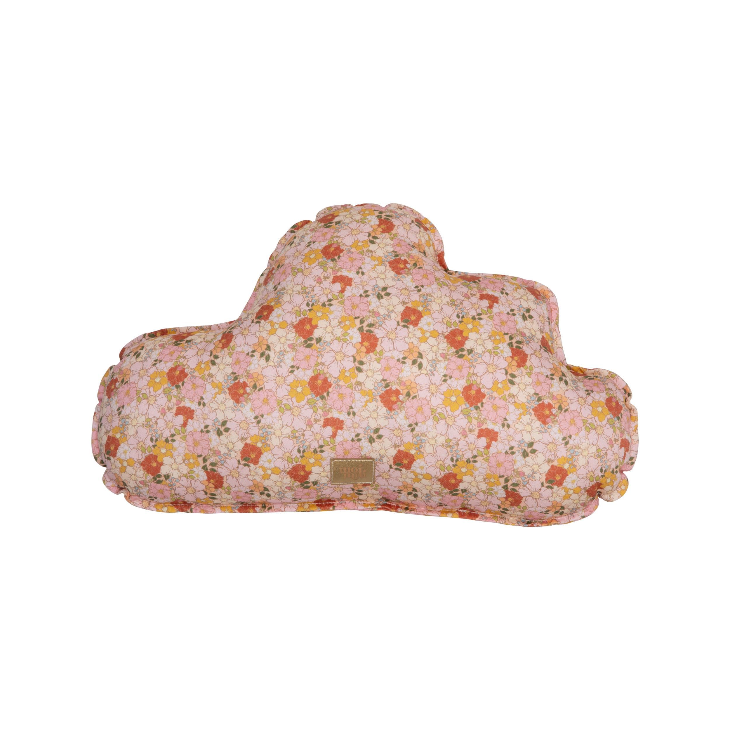 Satin Cotton "spring Garden" Cloud Pillow