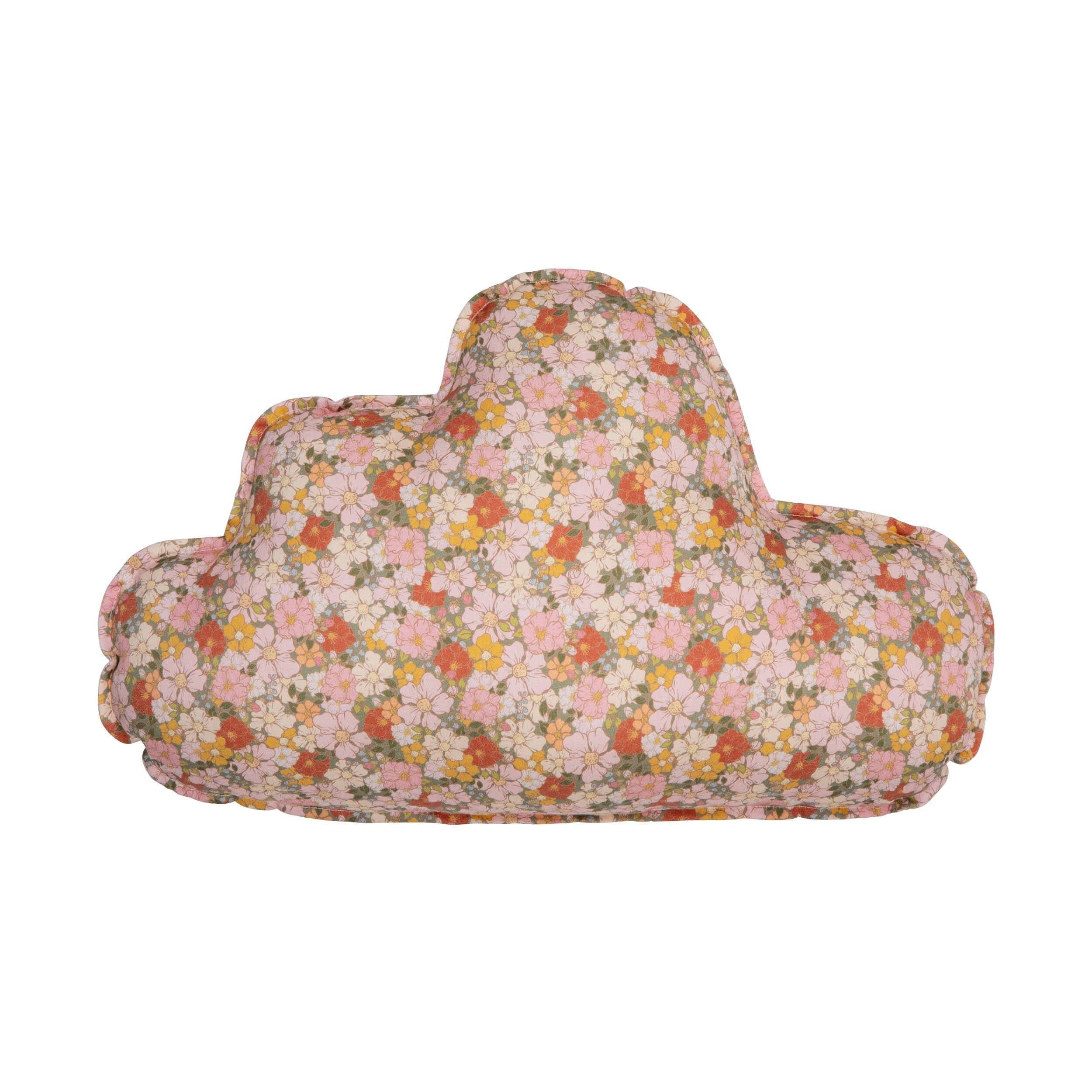 Satin Cotton "green Garden" Cloud Pillow