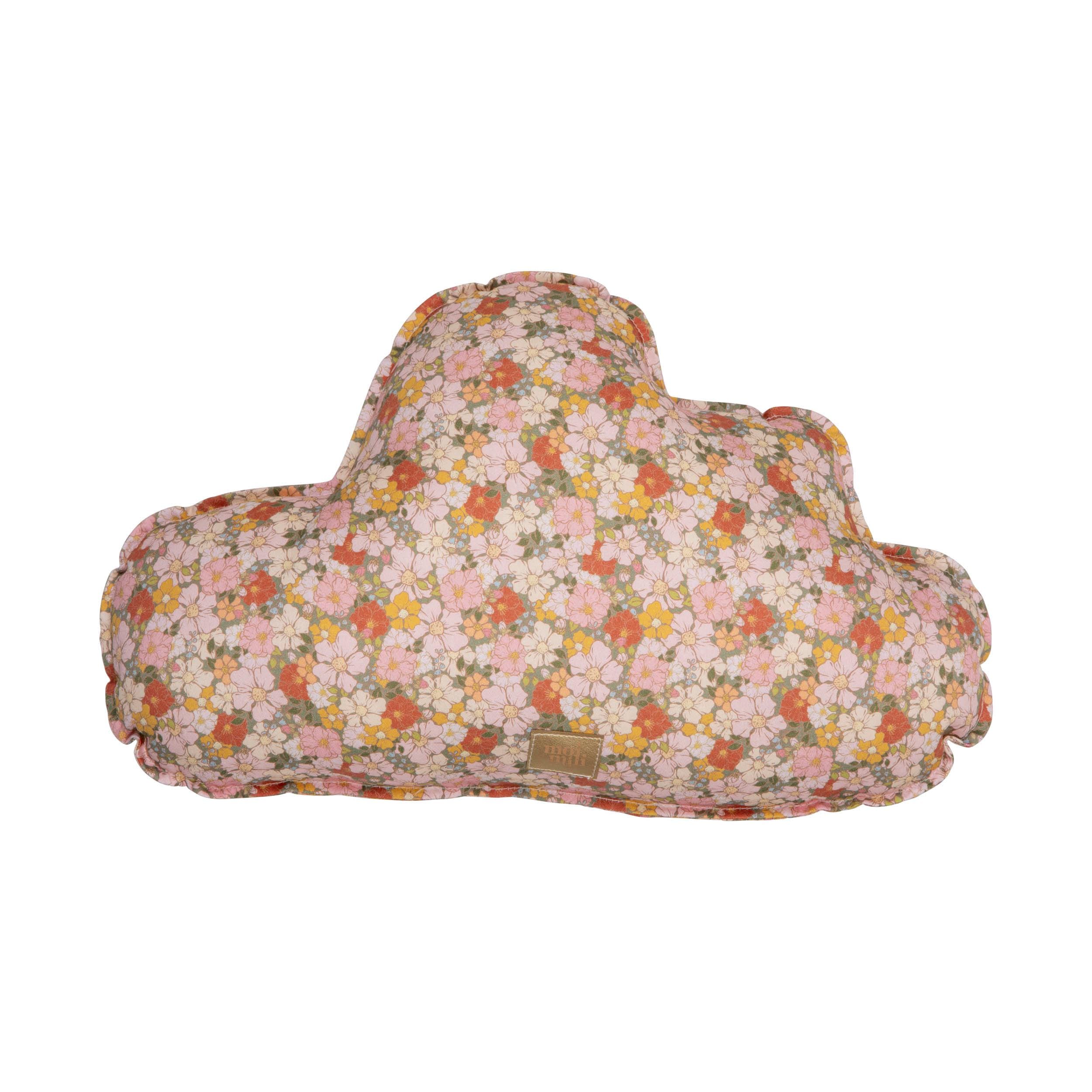 Satin Cotton "green Garden" Cloud Pillow