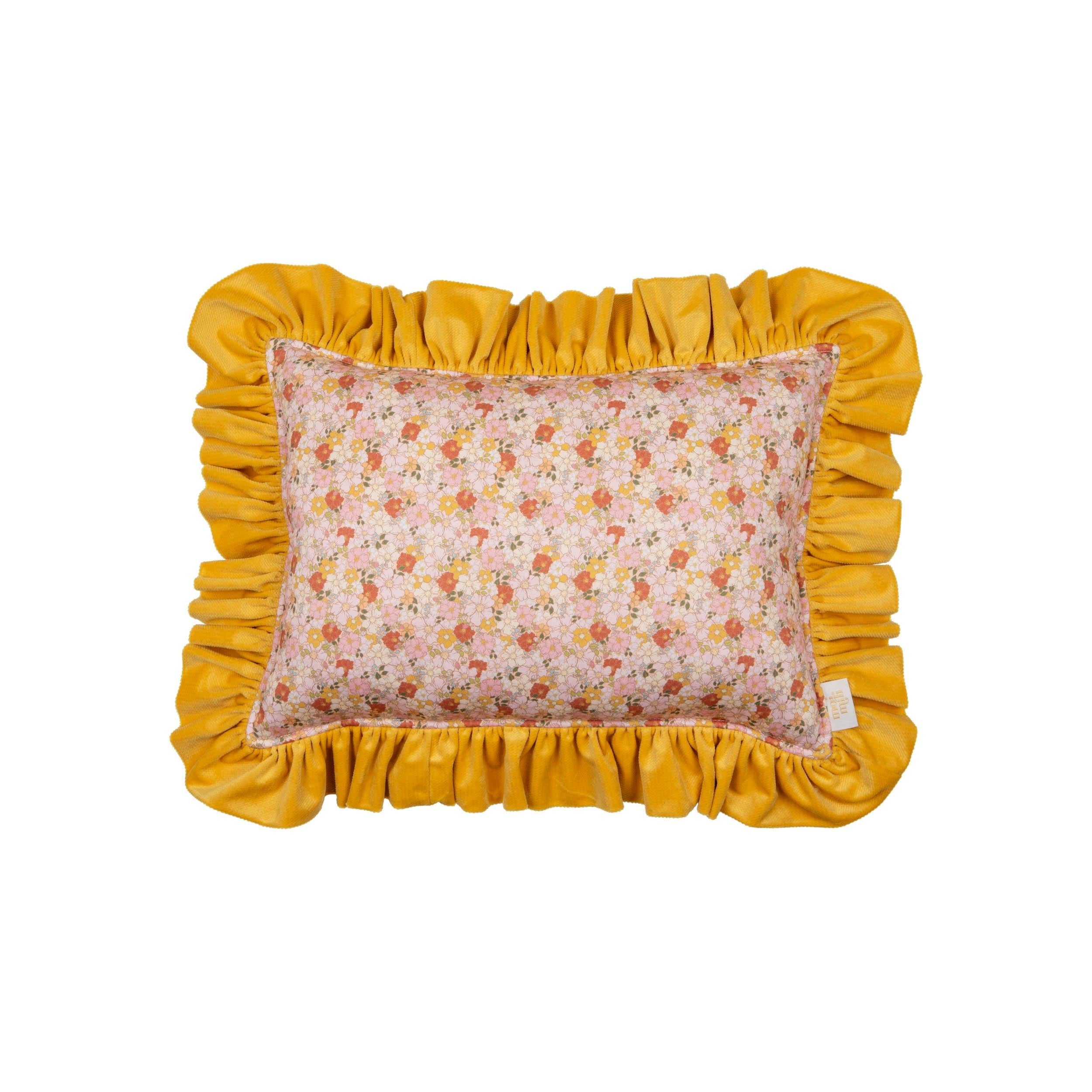 "summer Garden" Pillow With Frill
