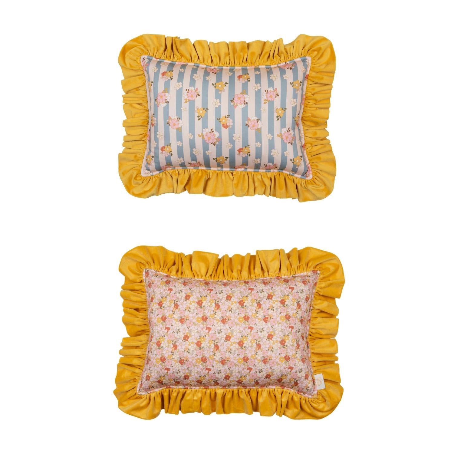 "summer Garden" Pillow With Frill