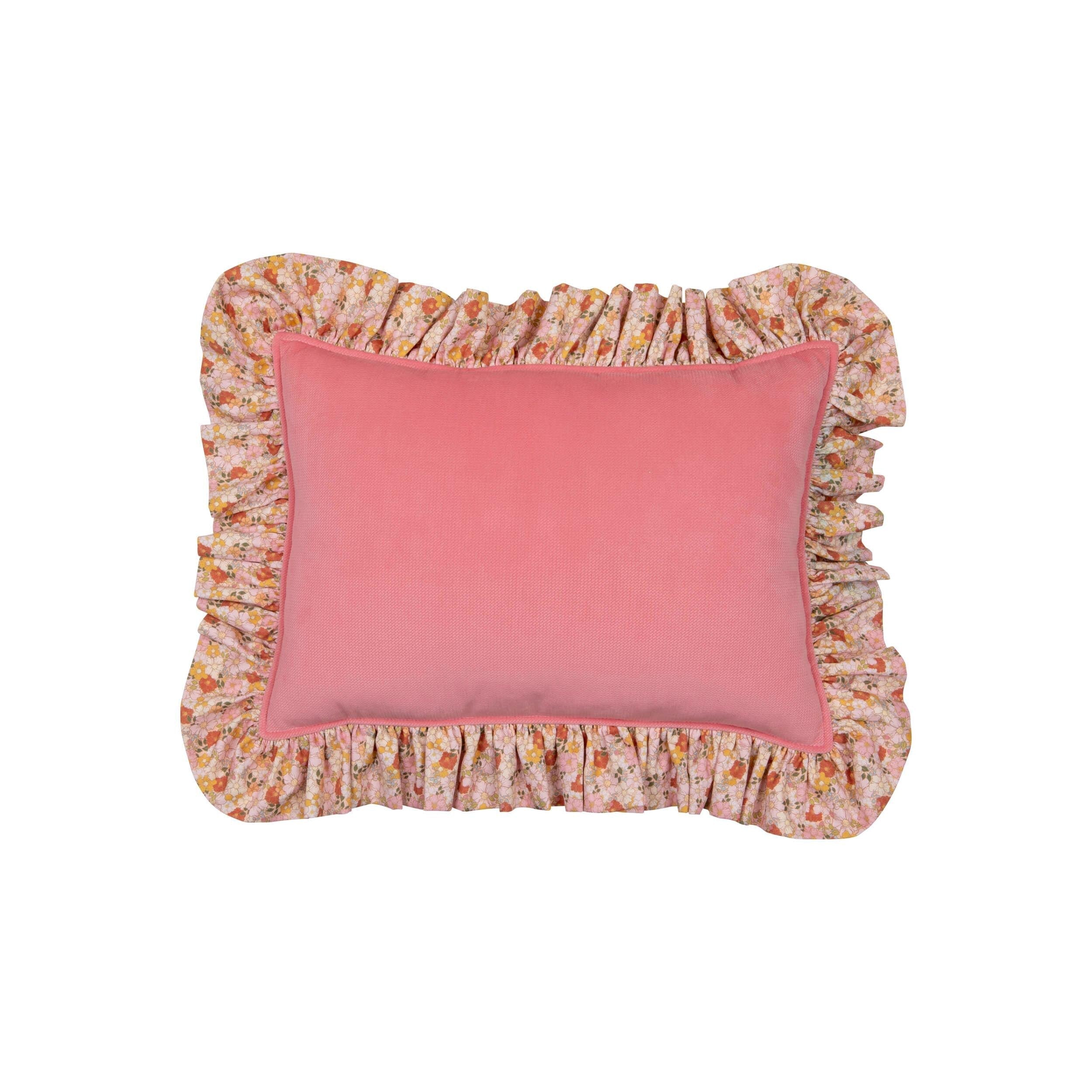 "spring Garden" Pillow With Frill