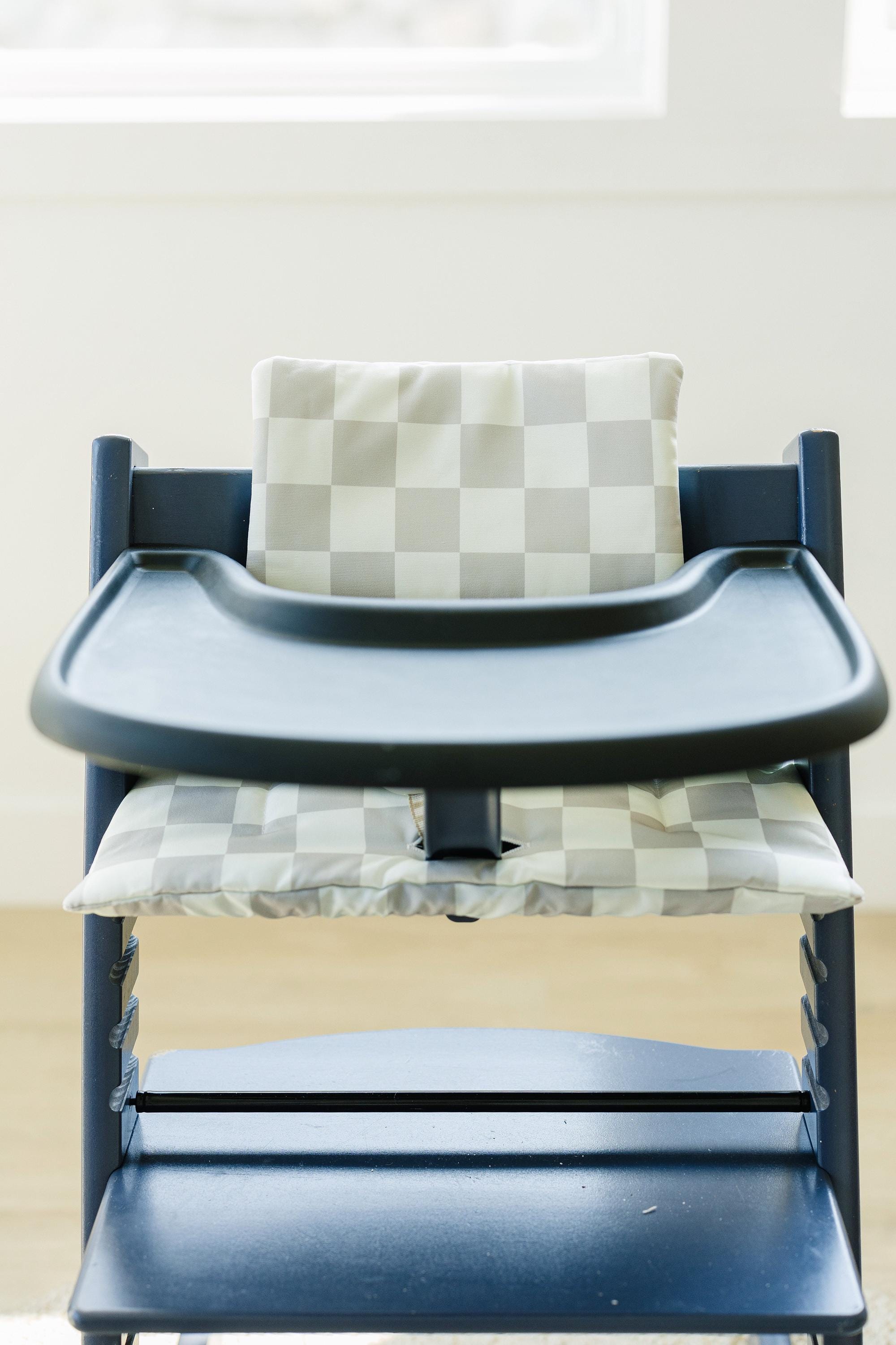 Neutral Checker Cushion For The Stokke Tripp Trapp Highchair