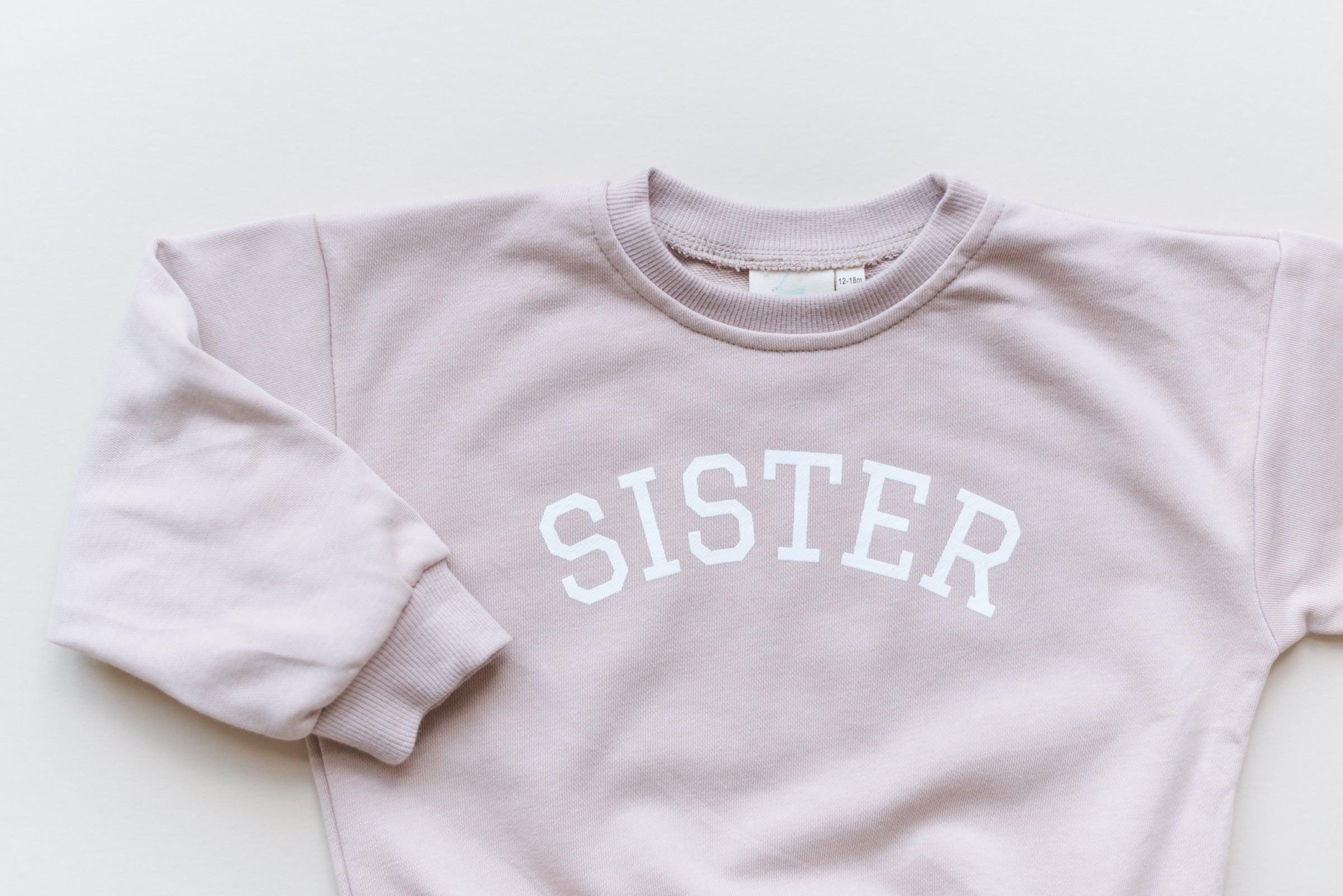 Sister Graphic Crewneck Sweatshirt: French Terry Outfit