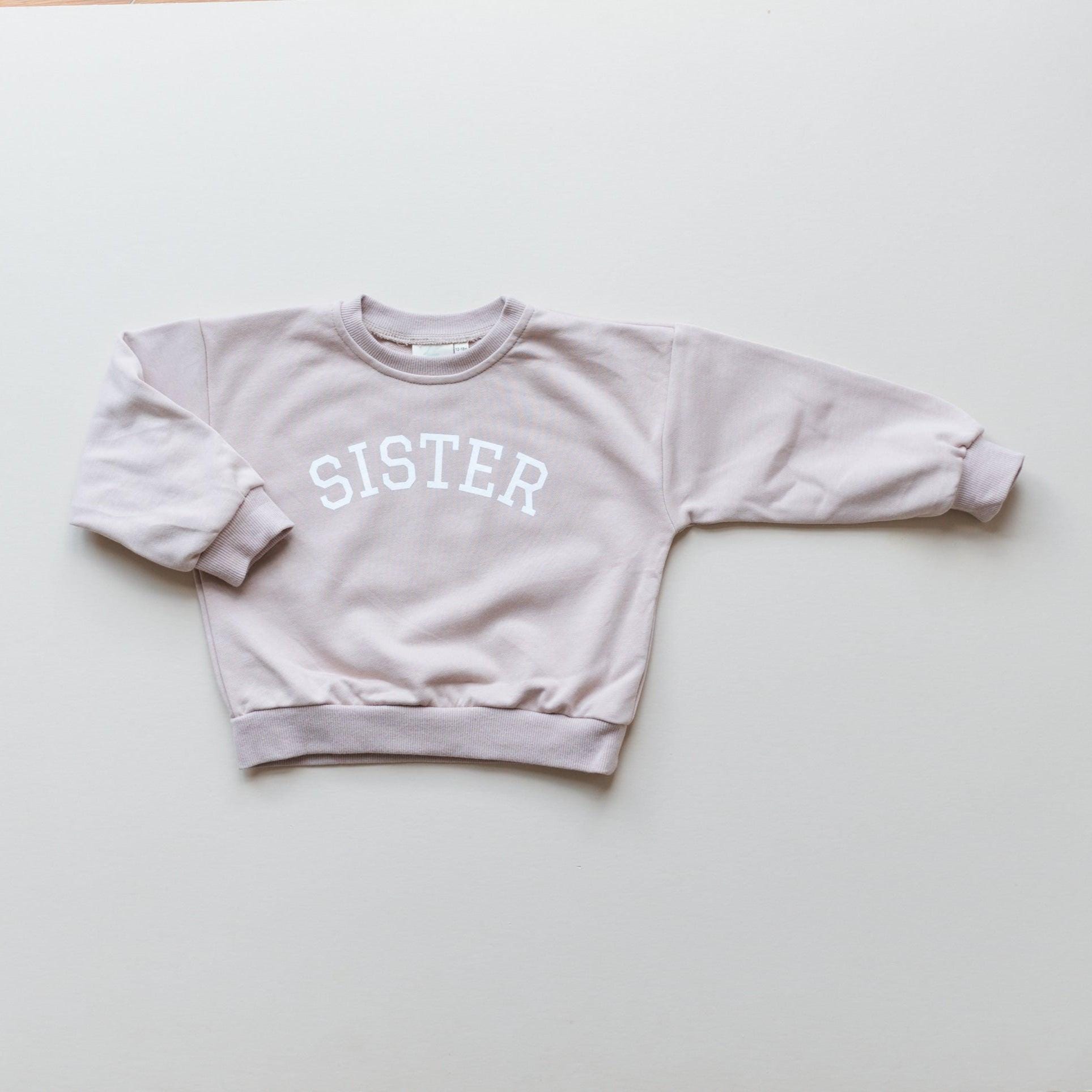 Sister Graphic Crewneck Sweatshirt: French Terry Outfit