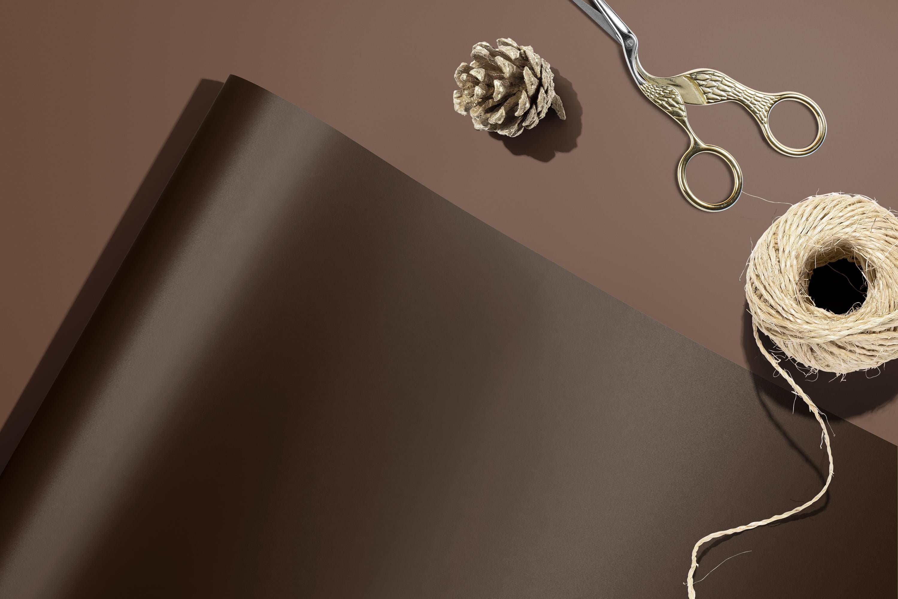 Espresso Brown Wrapping Paper