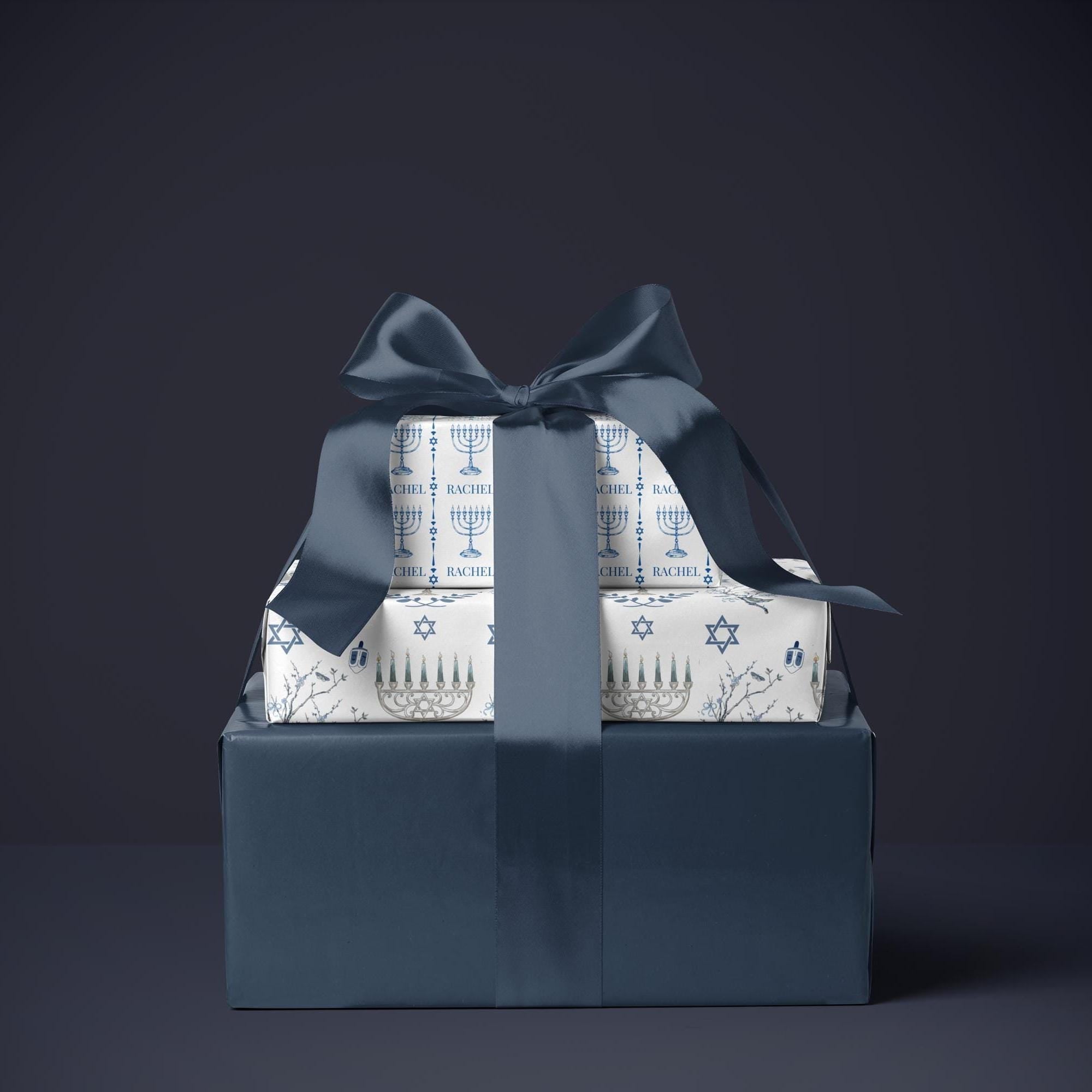 Chinoiserie Hanukkah Wrapping Paper