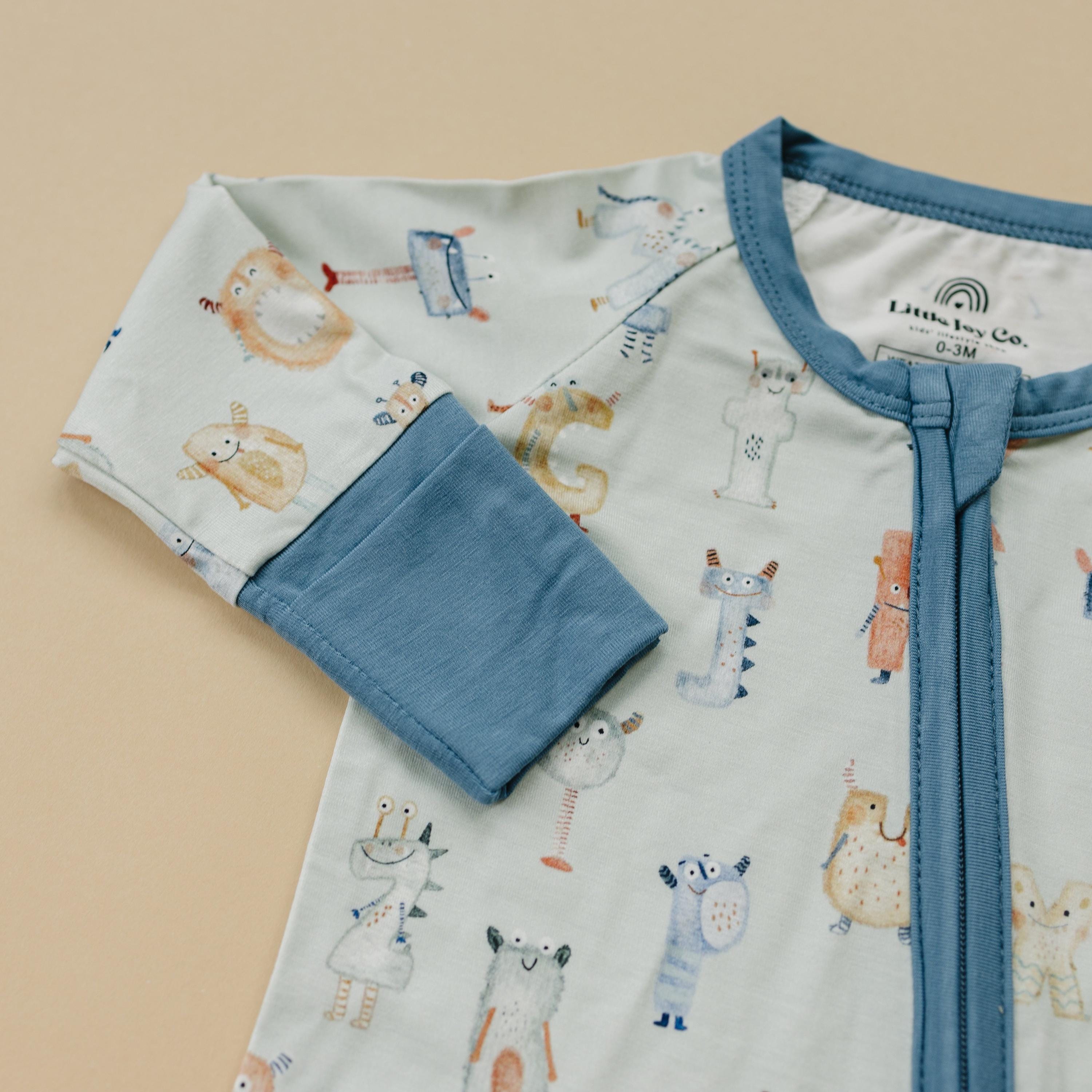M Is For Monsters Zippy Romper