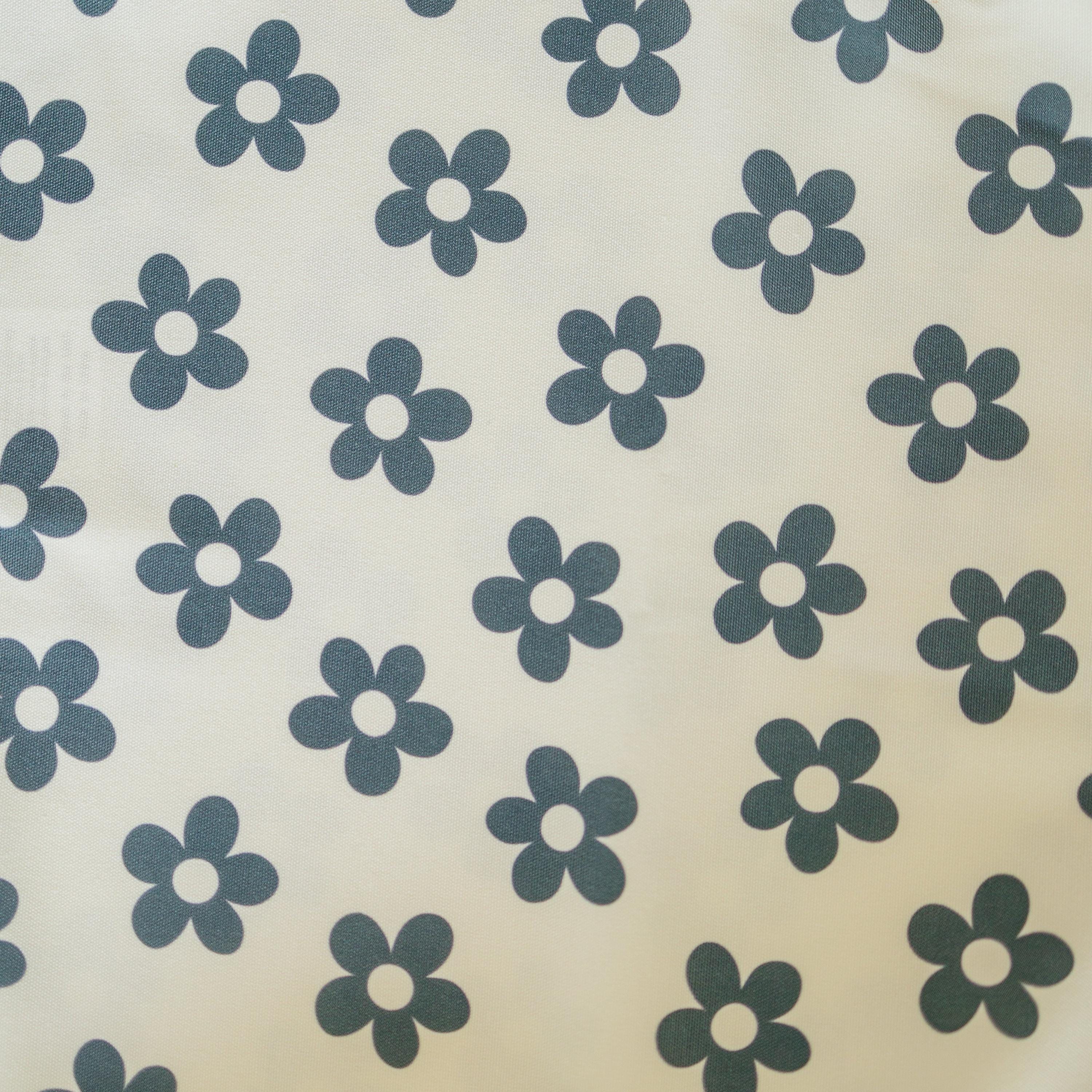 Black Floral Ikea Antilop Cushion Cover