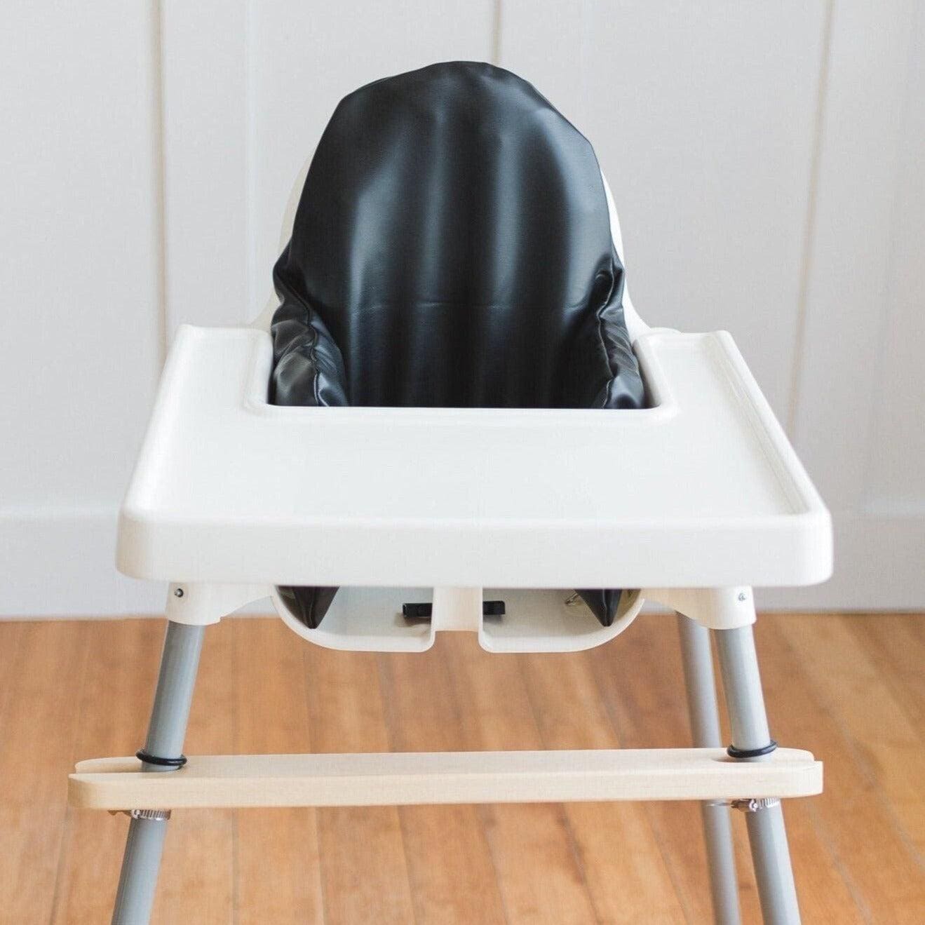 Black Vegan Leather Ikea Antilop Cushion Cover