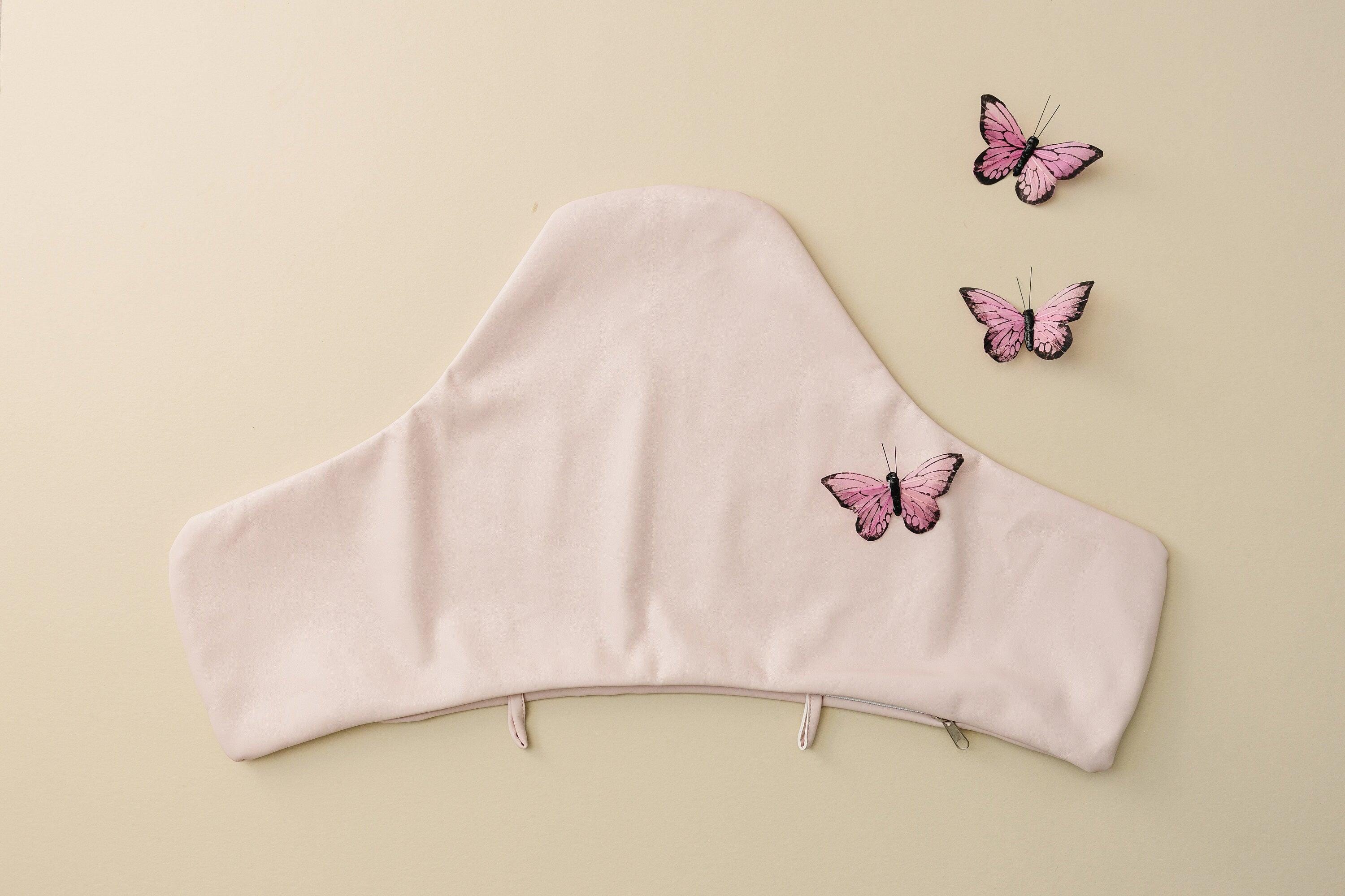 Blush Pink Vegan Leather Ikea Antilop Cushion Cover