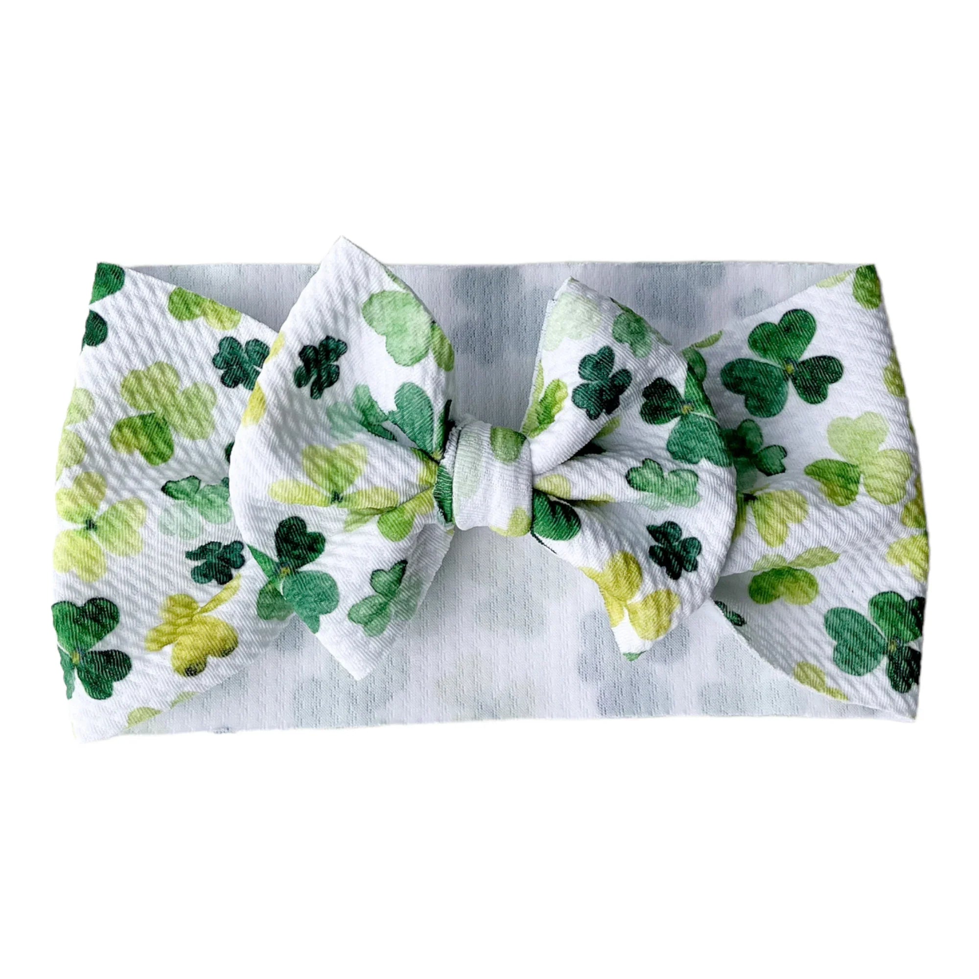 Shamrock St. Patrick's Day Headwrap Bow