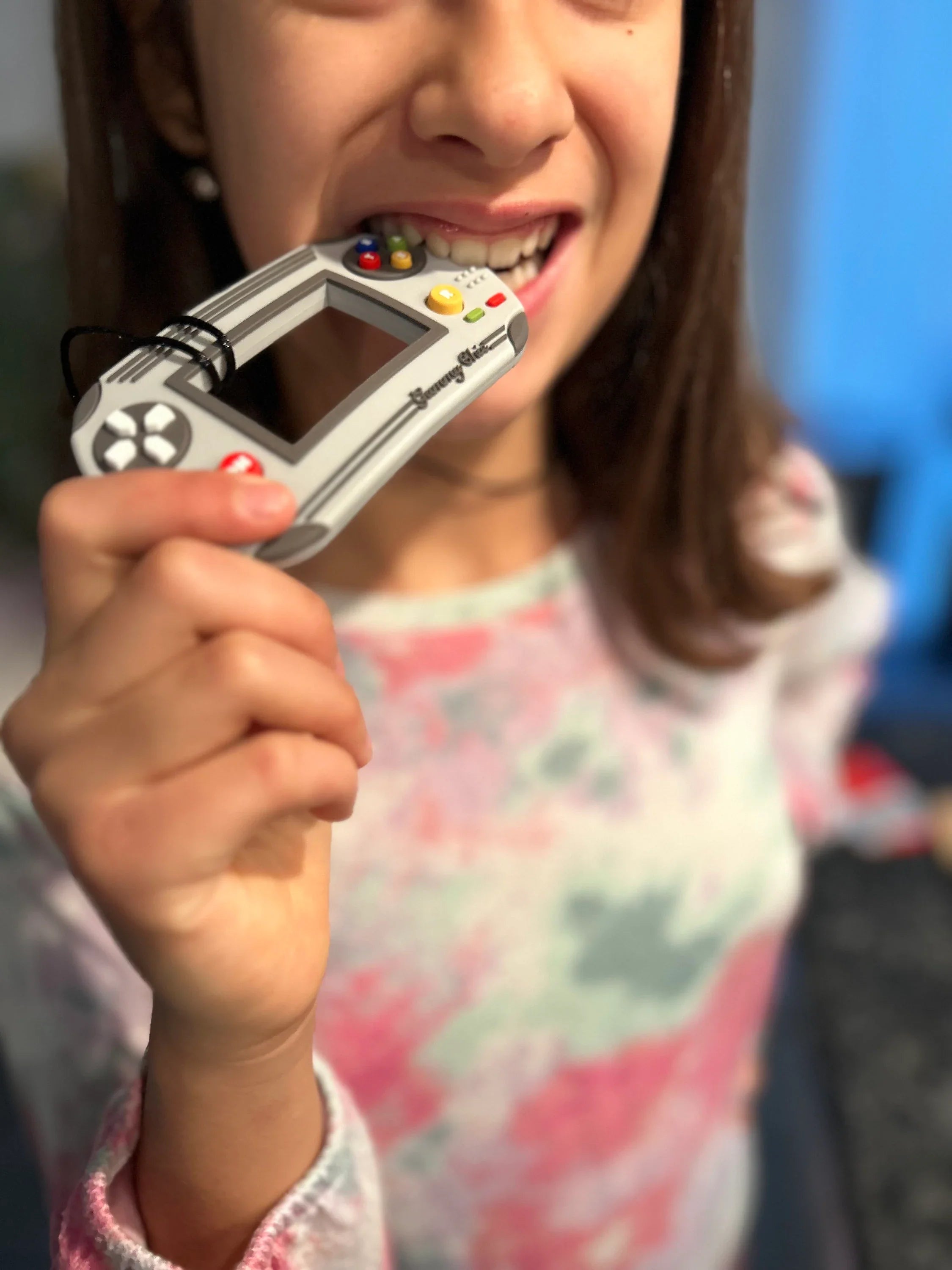Cool Video Game Sensory Chew Pendant Necklace For Anxiety Relief - Safe For Kids