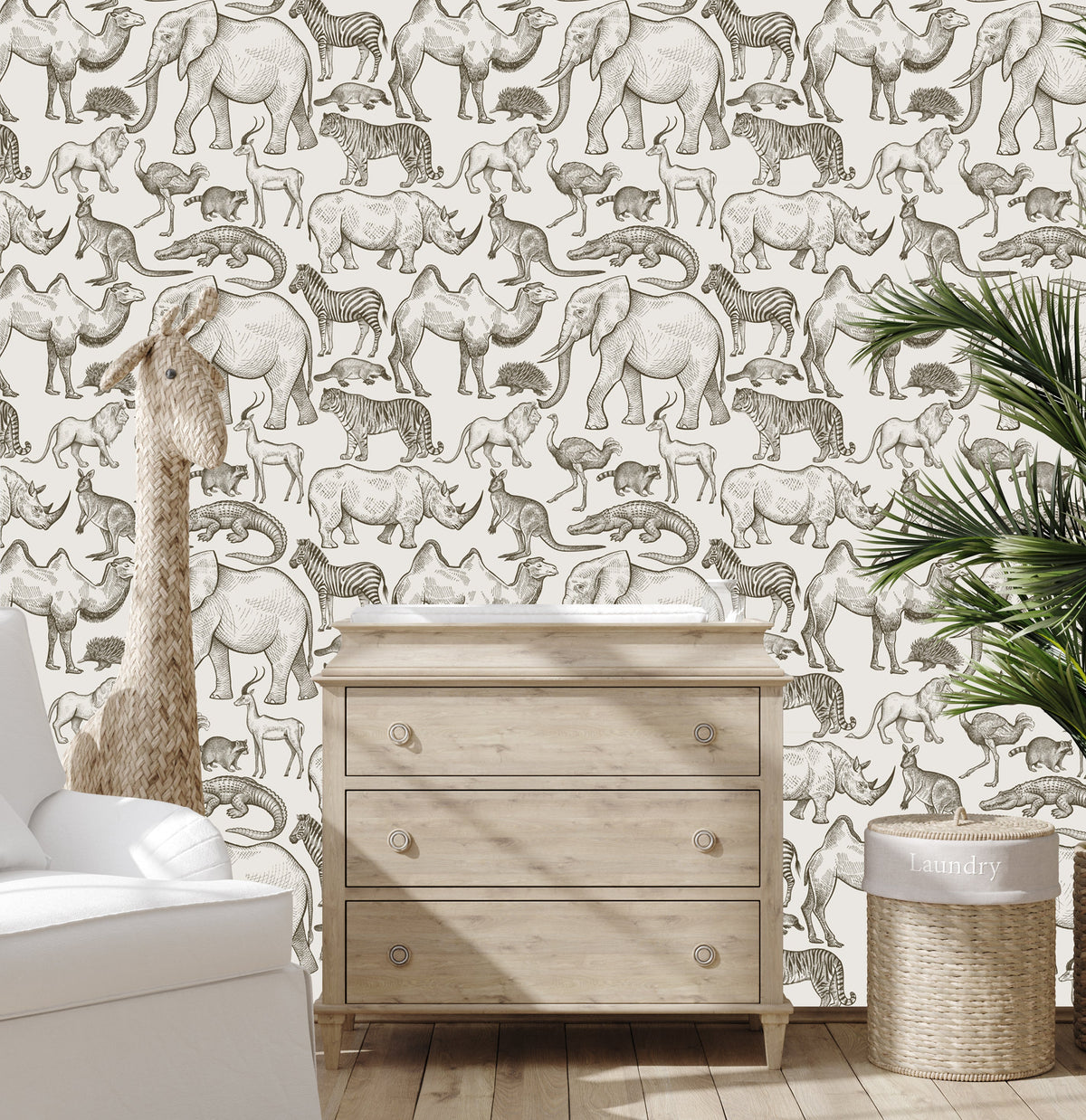 Safari Wallpaper - Nursery Wall Decor Wallpapers