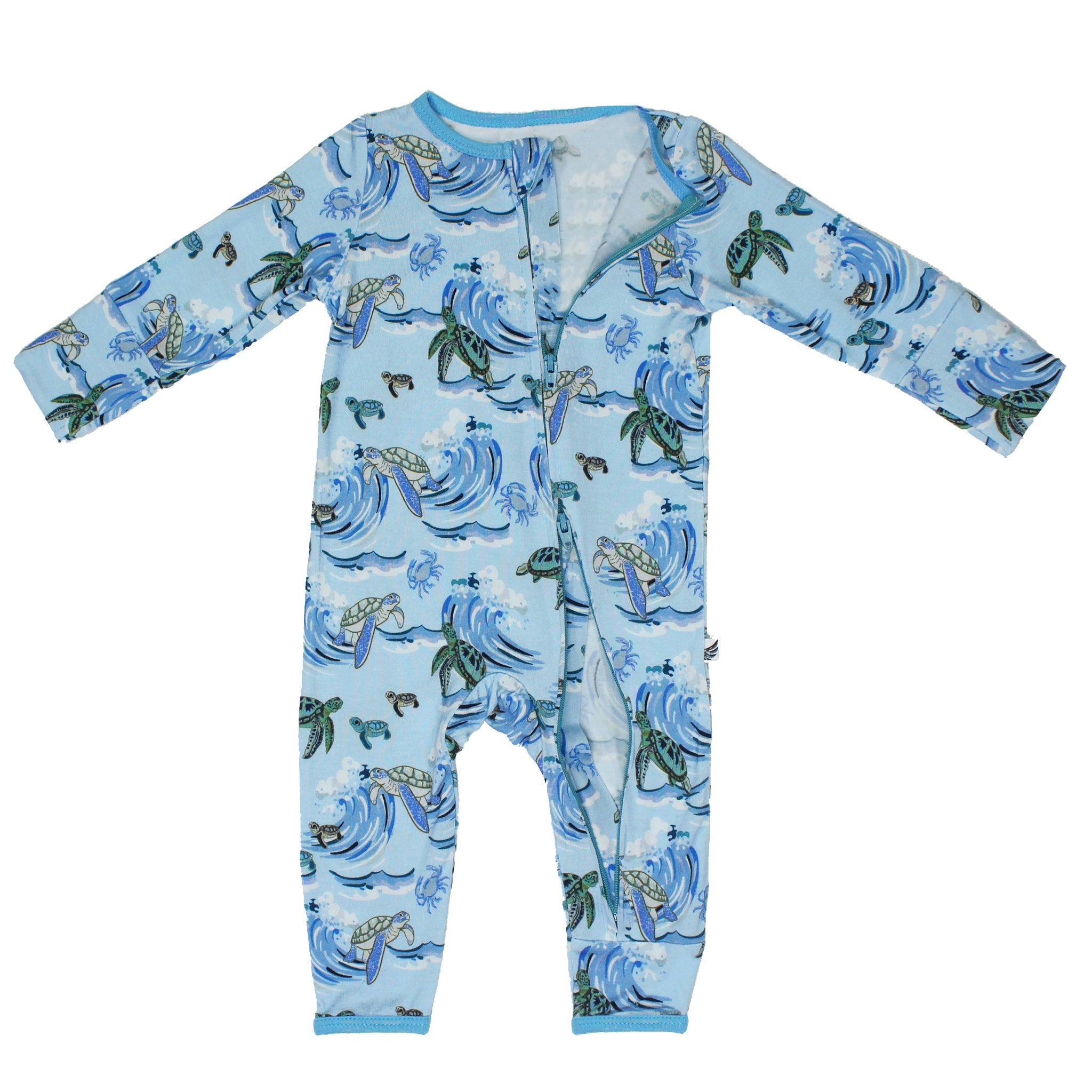 Go With The Flow Sea Turtles Coverall (0-3t)