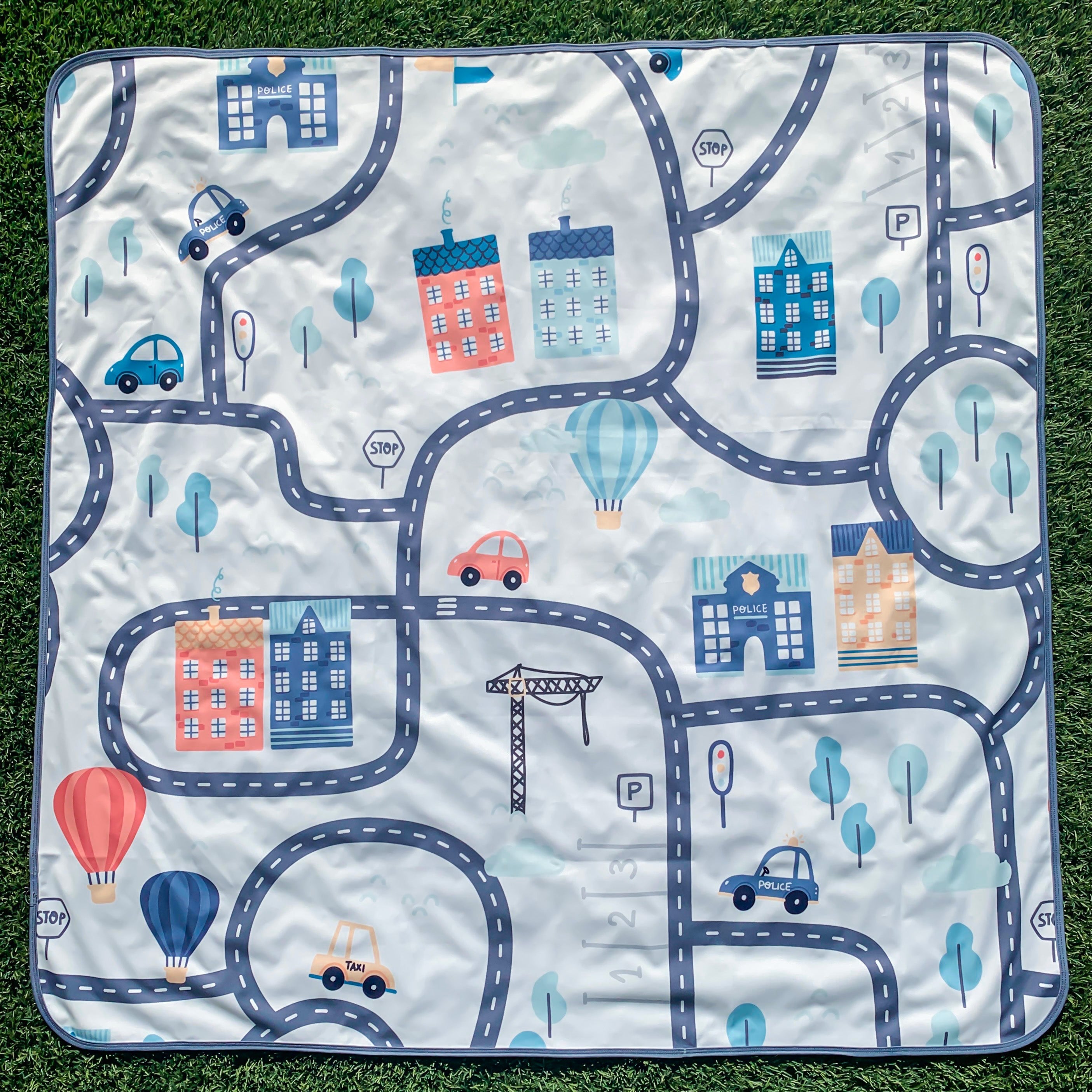 Tiny Town Splash Mat - A Waterproof Catch-all For Highchair Spills And More!