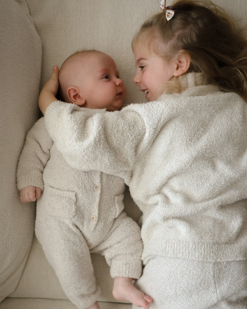 Long Sleeve Jumpsuit - Fuzzy