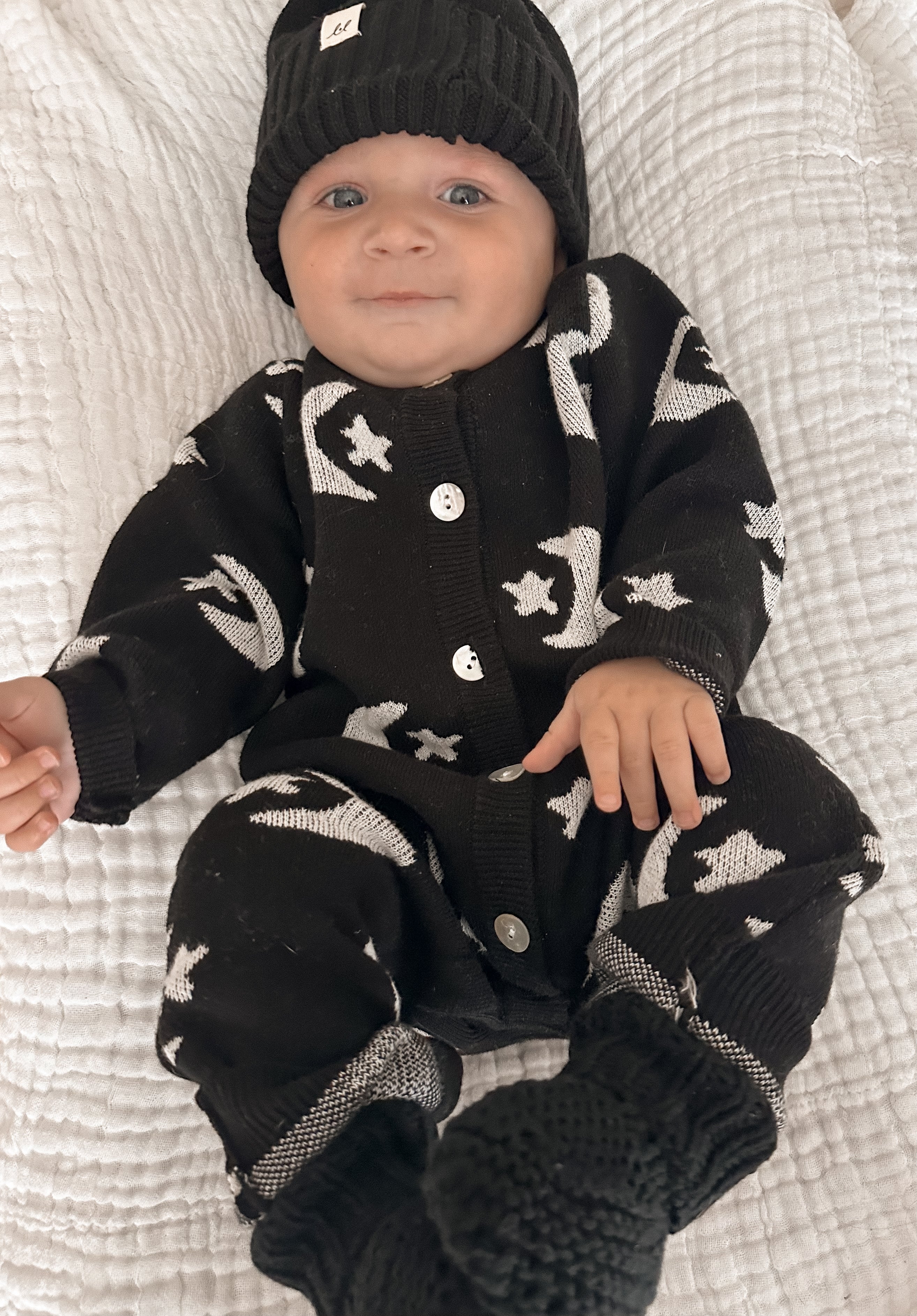 Midnight Sky Jacquard Jumpsuit