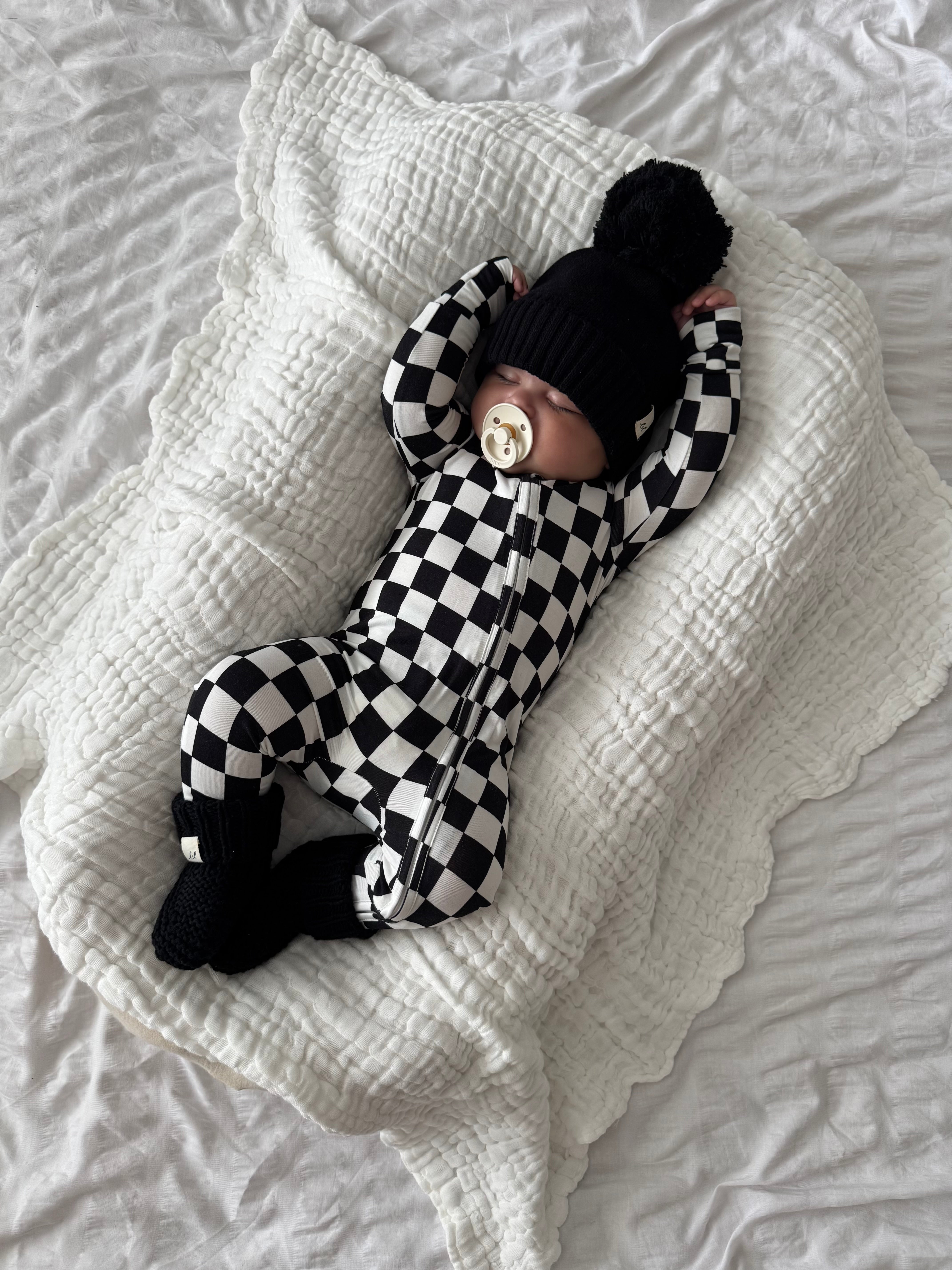 Checkered Bamboo Jumpsuit