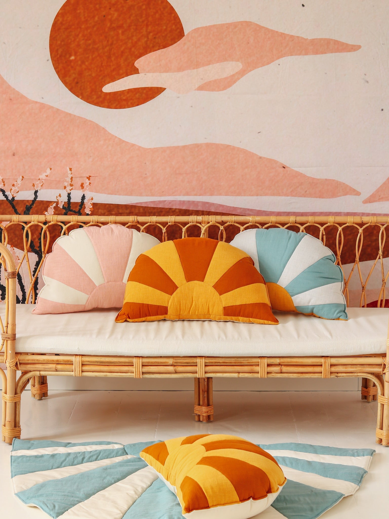 Caramel By The Sea Sun Pillow