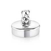 Teddy Sterling Silver Keepsake Box By Krysaliis