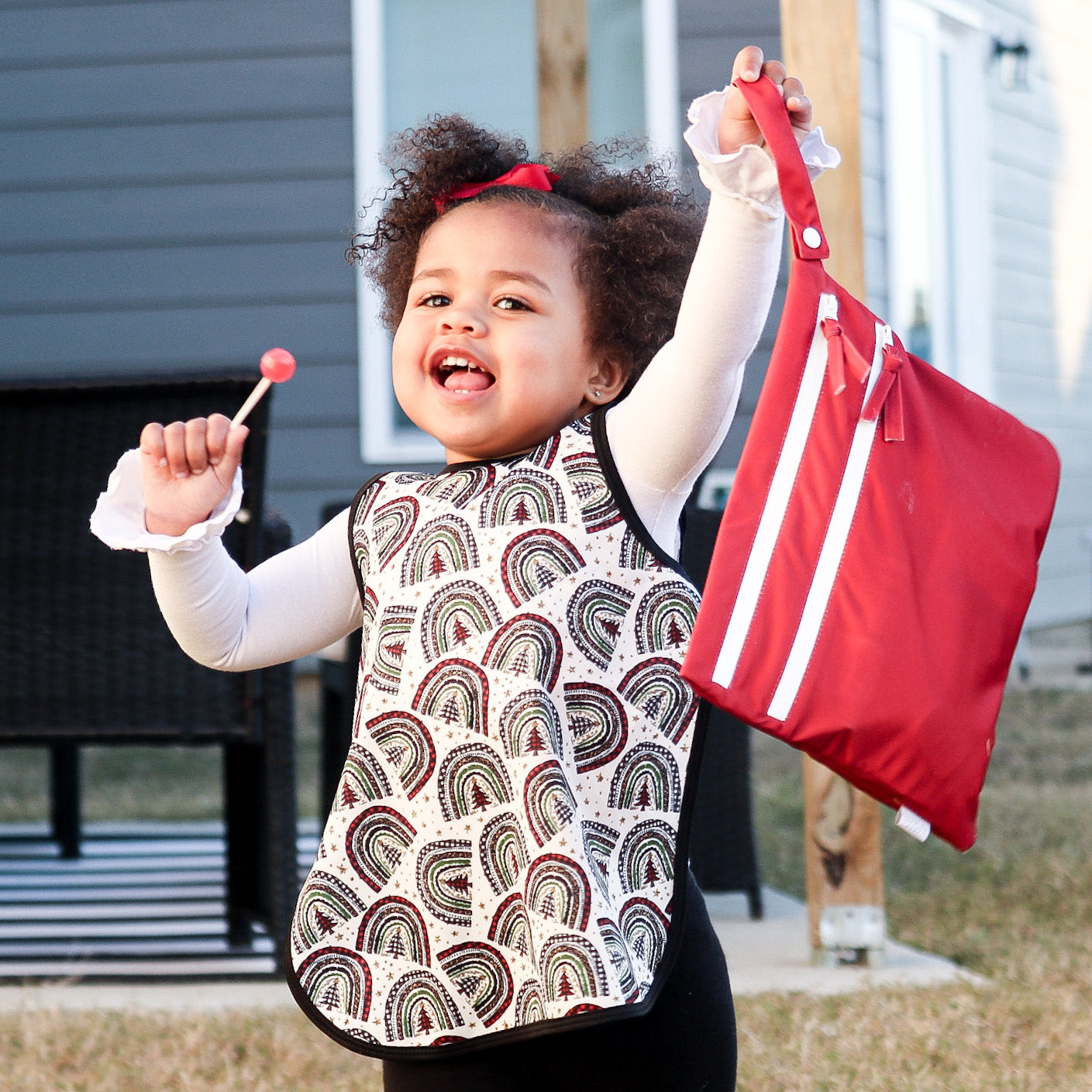 Solid Cranberry Minimalist - Waterproof Wet Bag (for Mealtime, On-the-go, And More!)