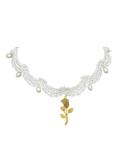 Once Upon A Rose Lace Necklace