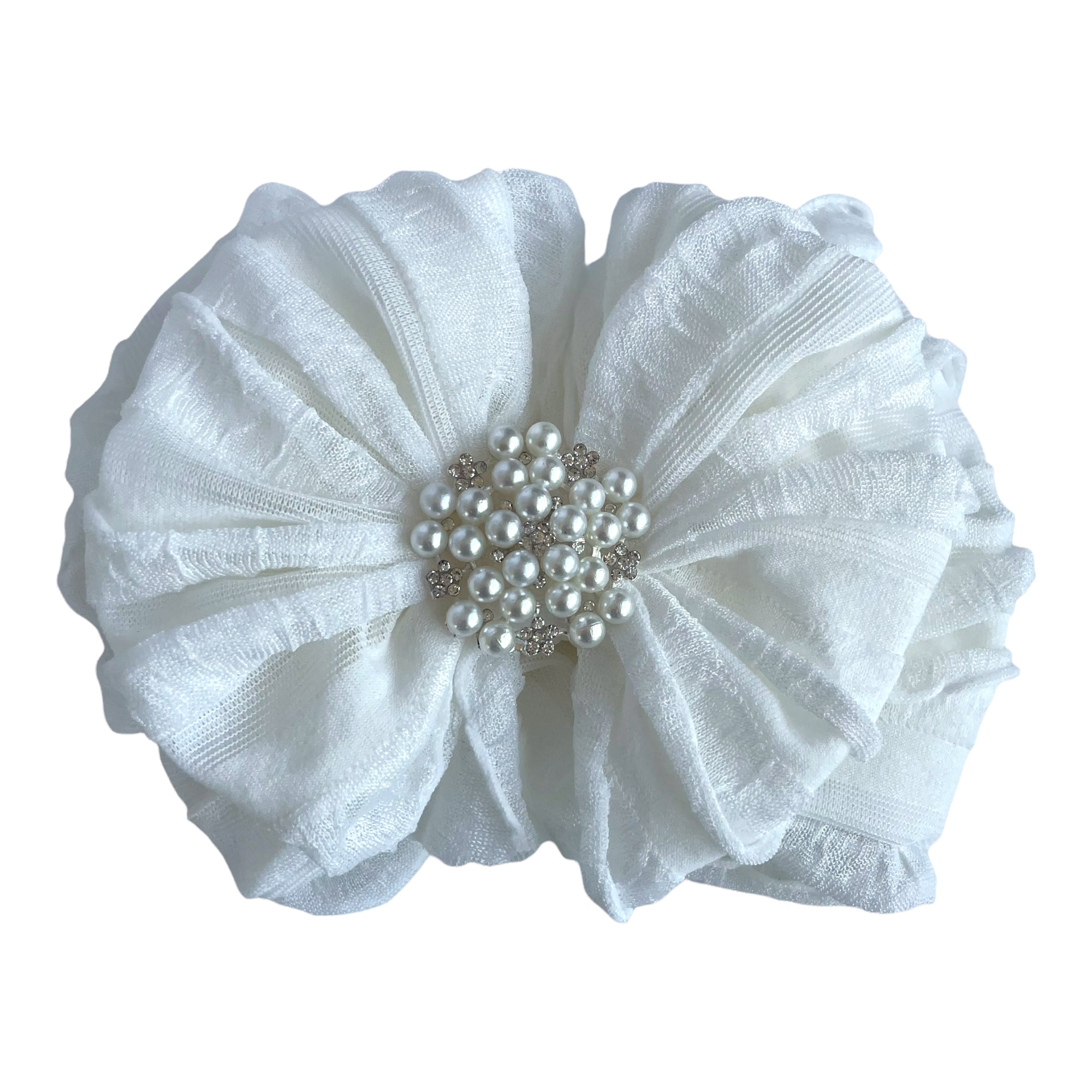 Pearl Embellished Signature Ruffled Baby Headband