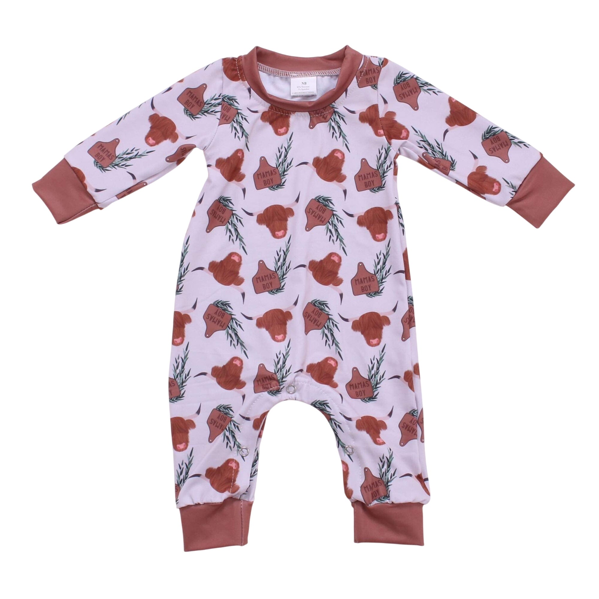 Newborn Mamas Boy Highland Romper