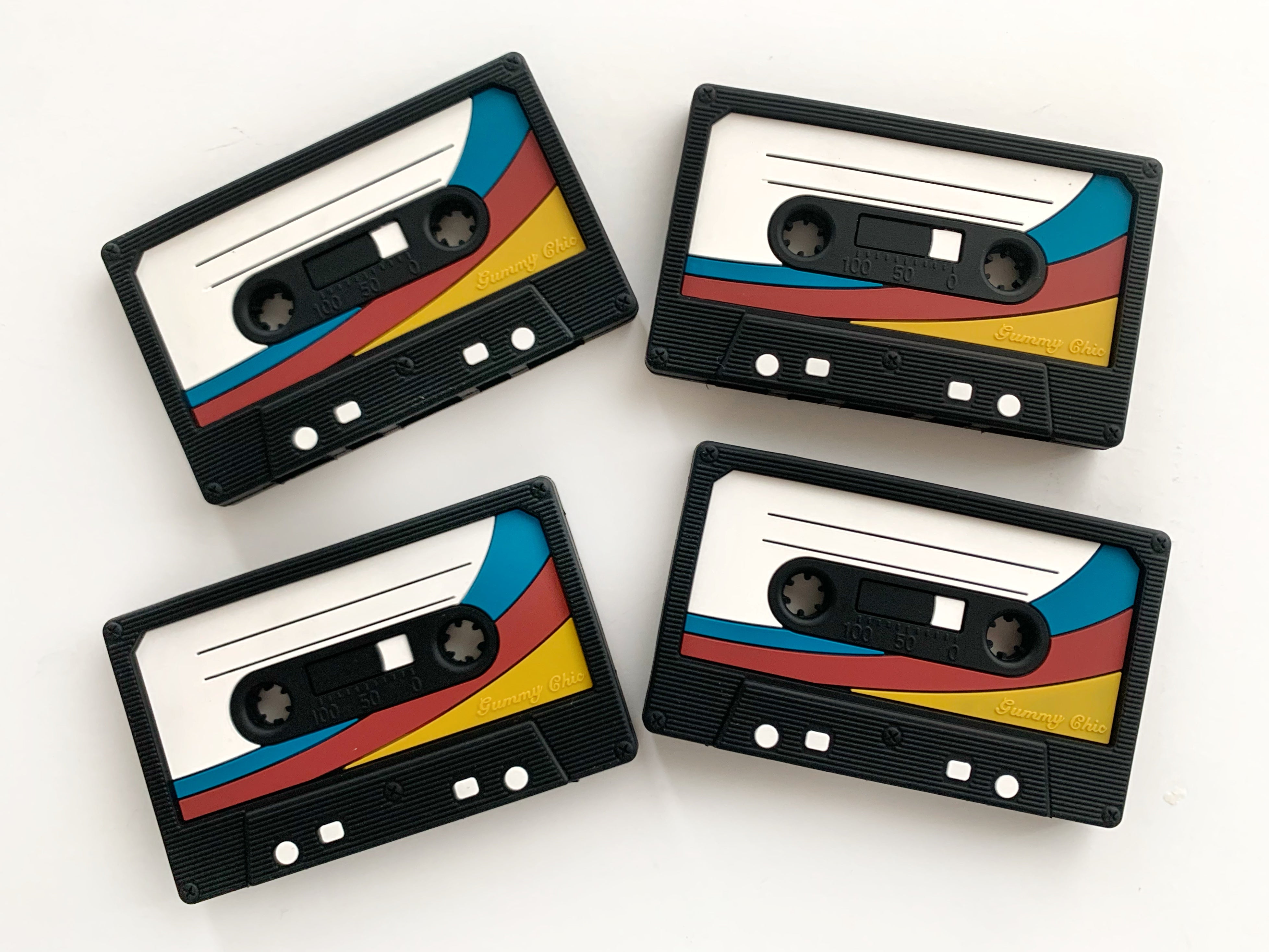 80's & 90's Inspired Limited Edition Cassette Baby Teether: Safe & Stylish Teething Aid