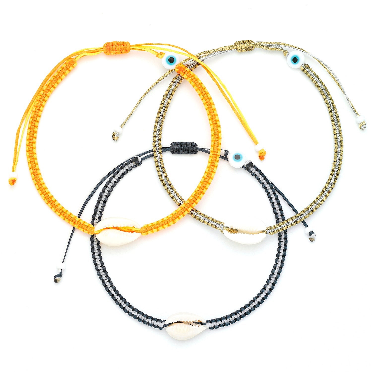 Duo Color Cowrie Shell Anklet