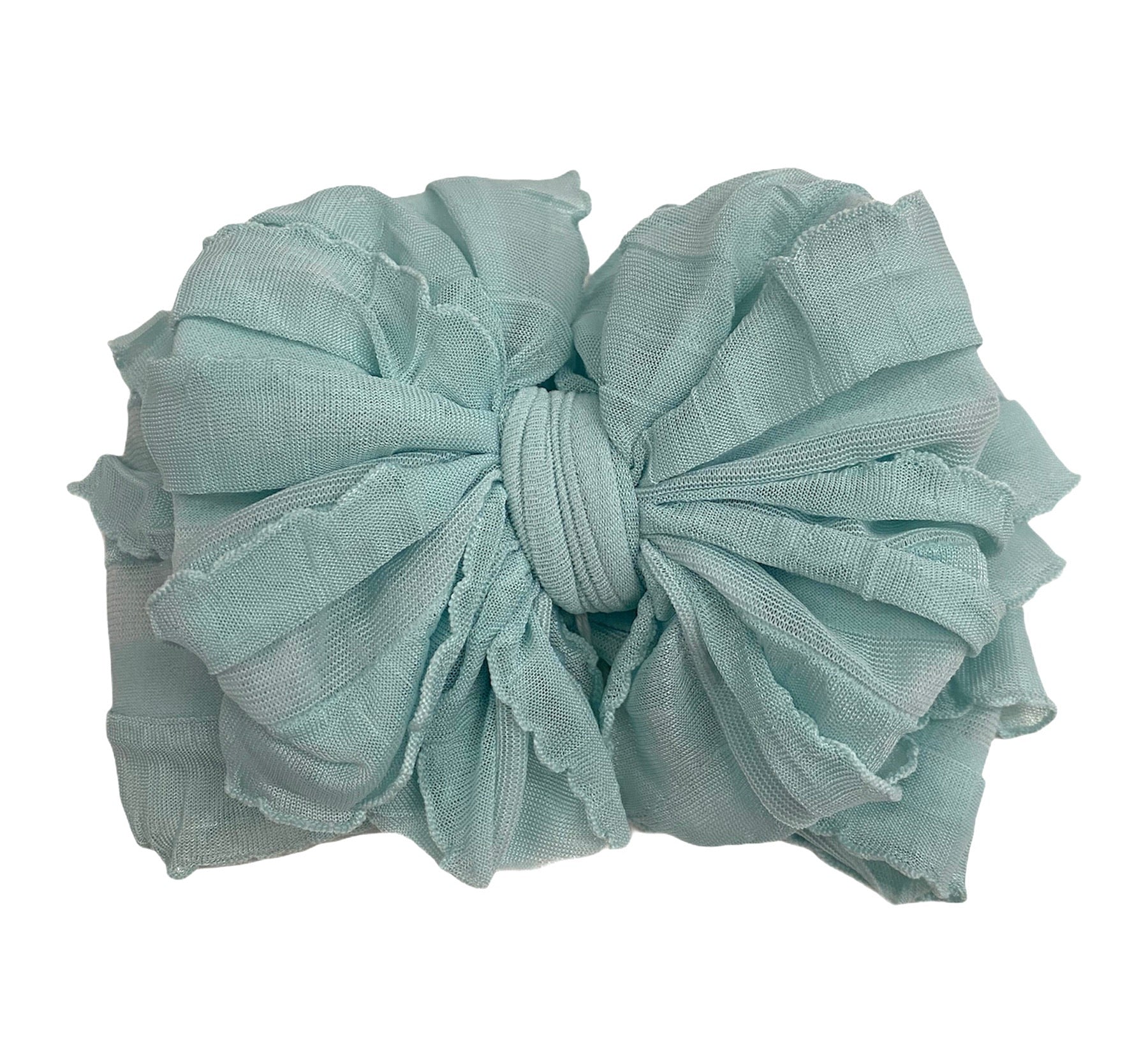 Seafoam | Signature Ruffled Baby Headband