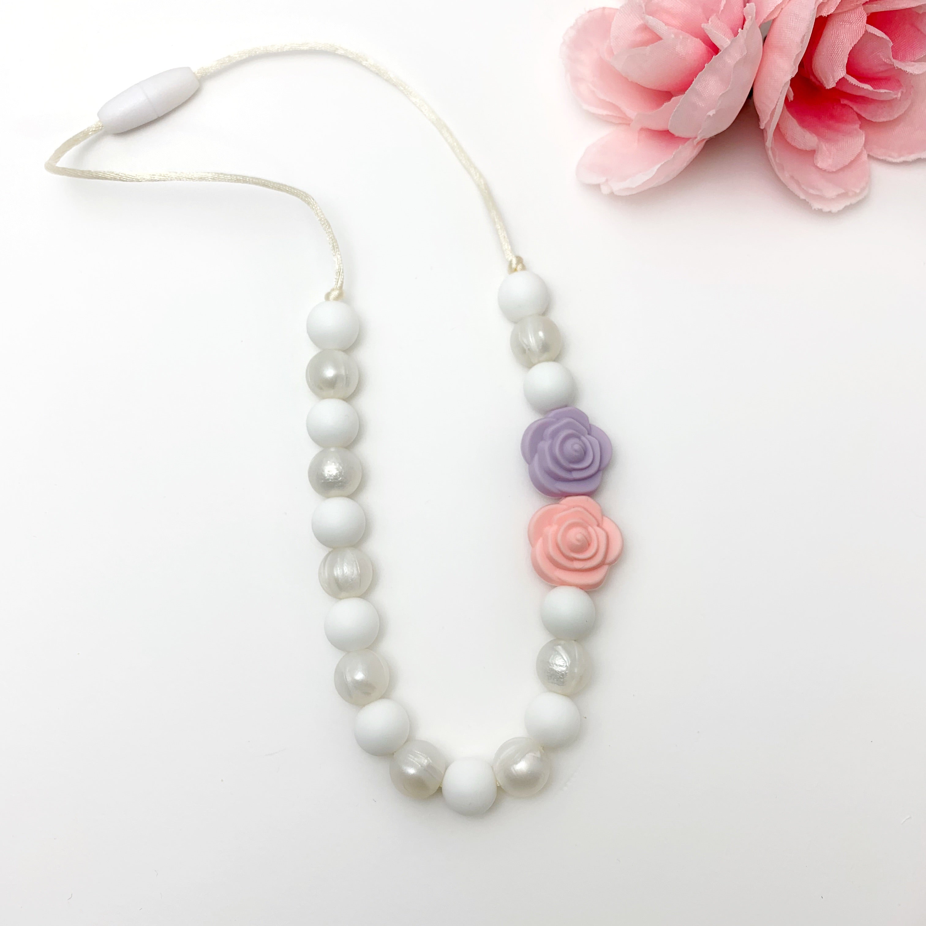 Mini Flower Necklace For Kids | Safe Silicone Chewable Jewelry
