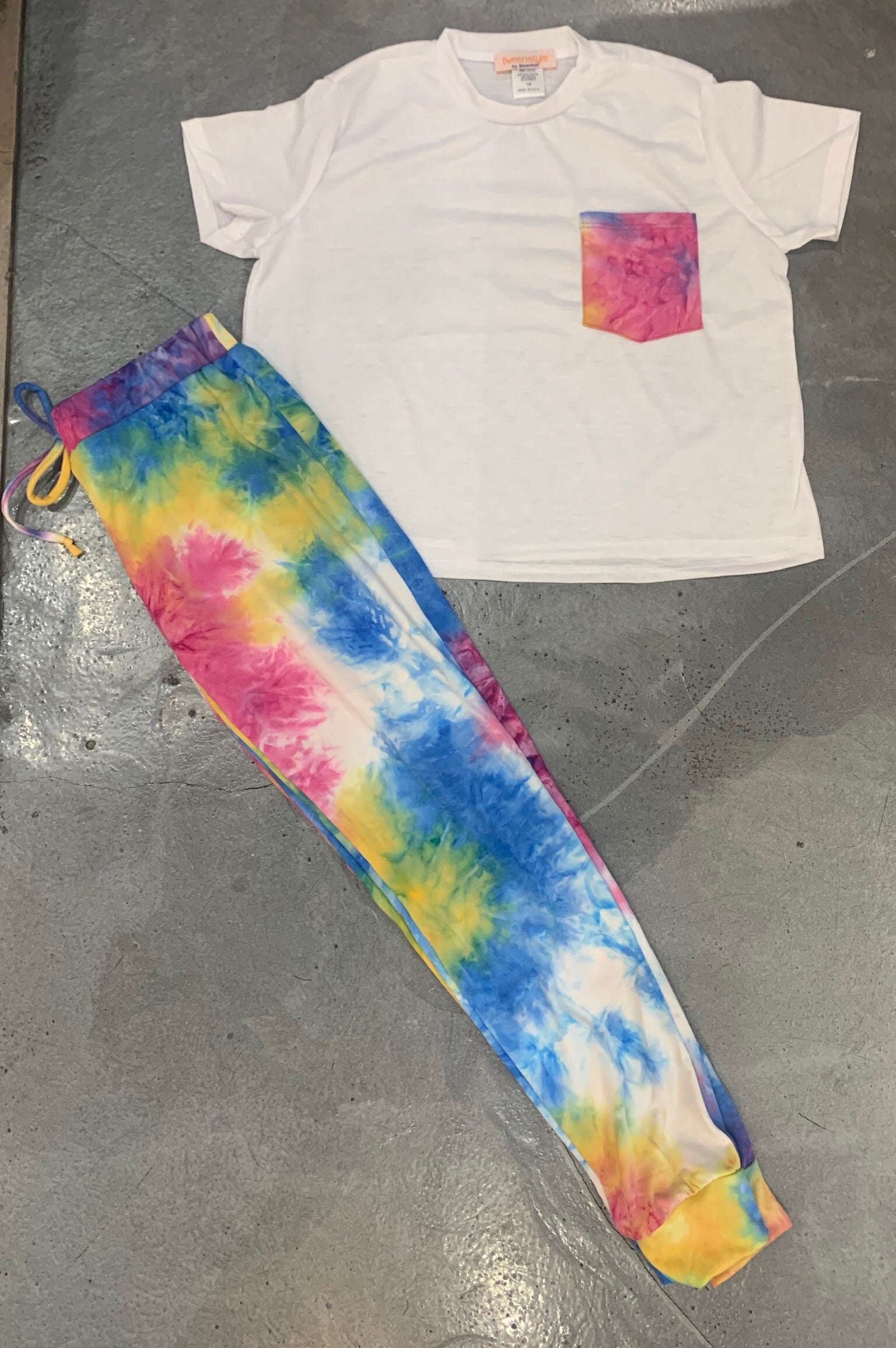 Tweenstyle - Tie Dye Joggers - Rainbow