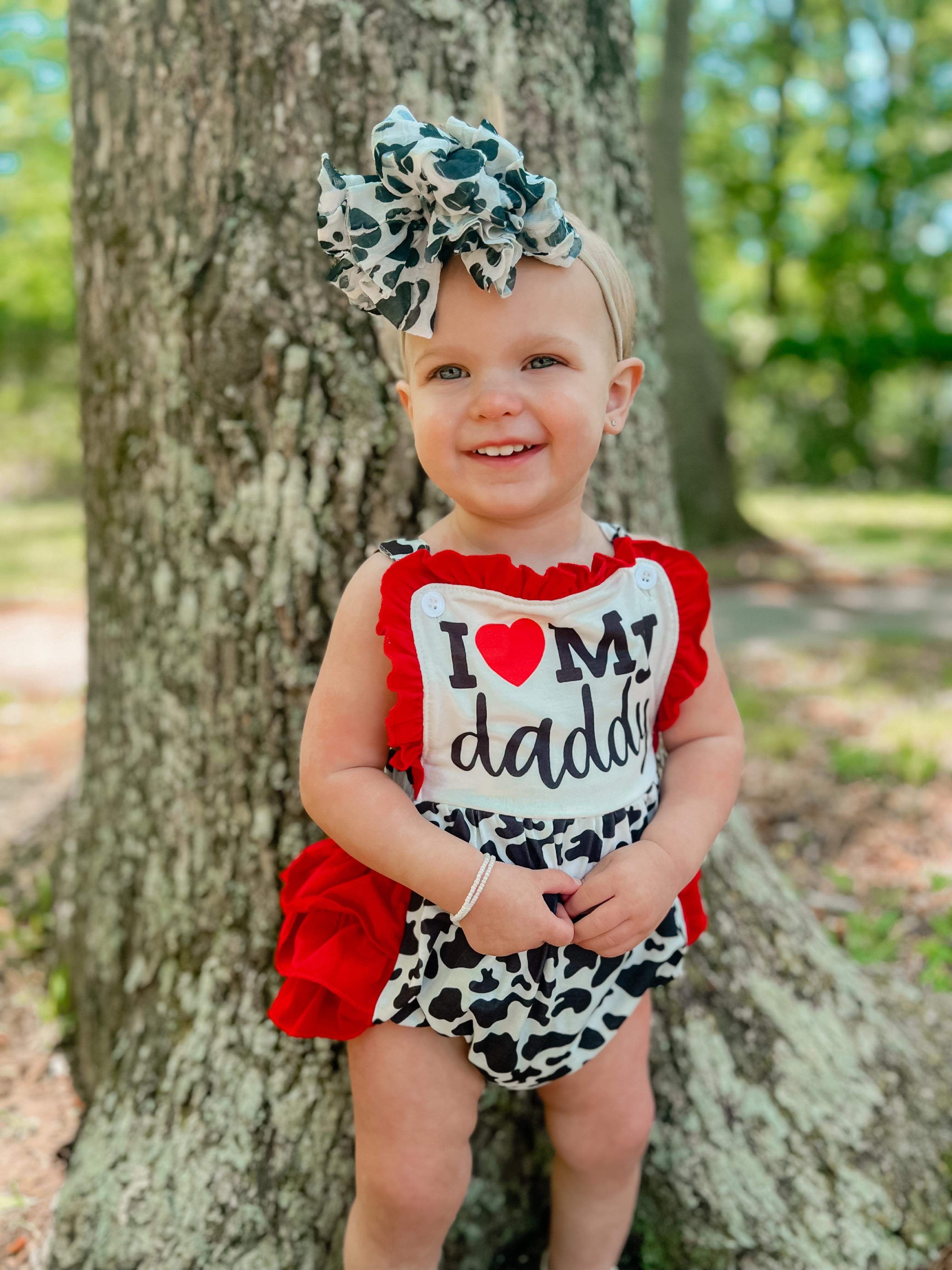 Cow I Love My Daddy Romper