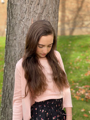 Tweenstyle - Peach Rib Cardigan