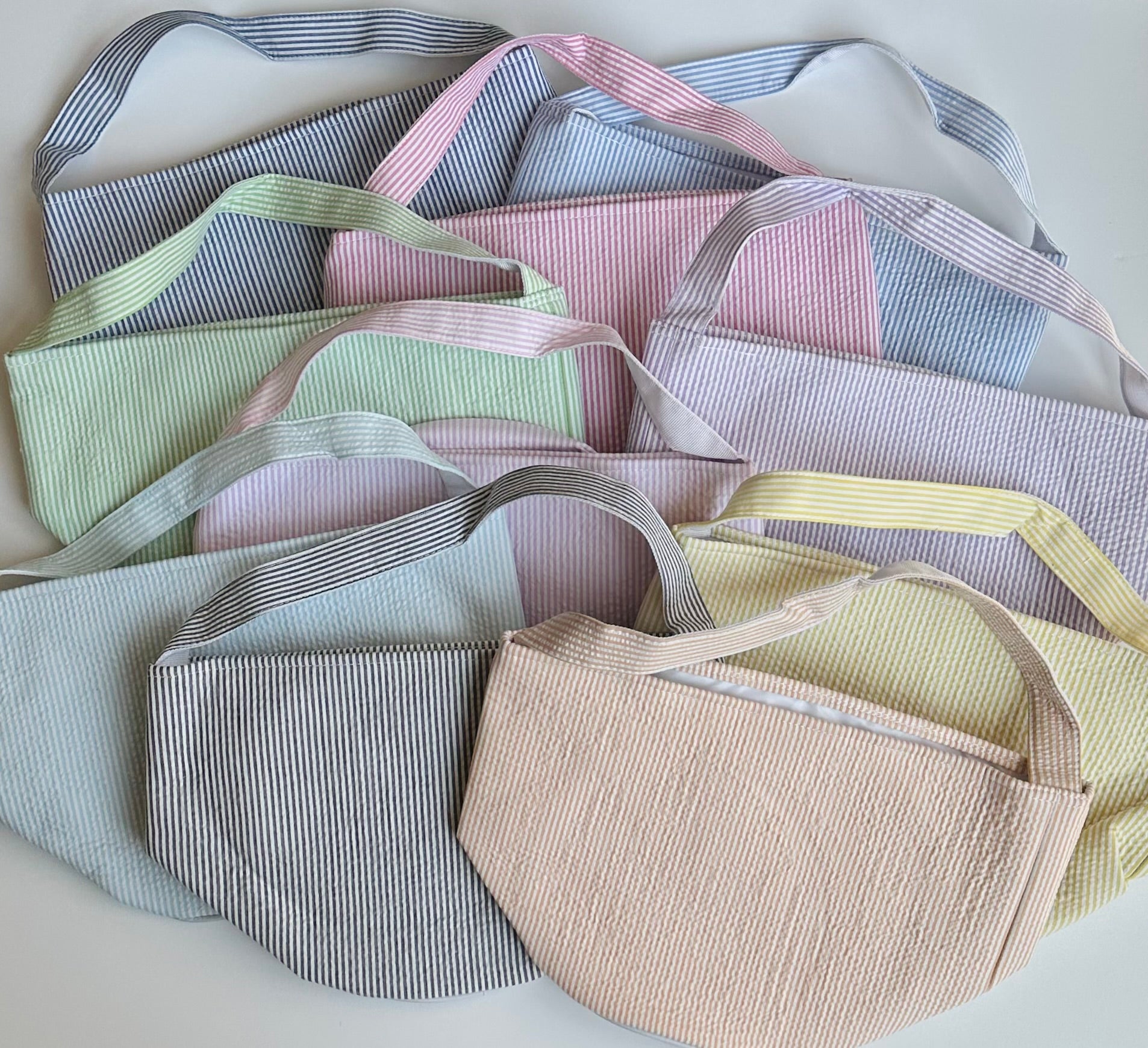 Seersucker And Gingham Buckets