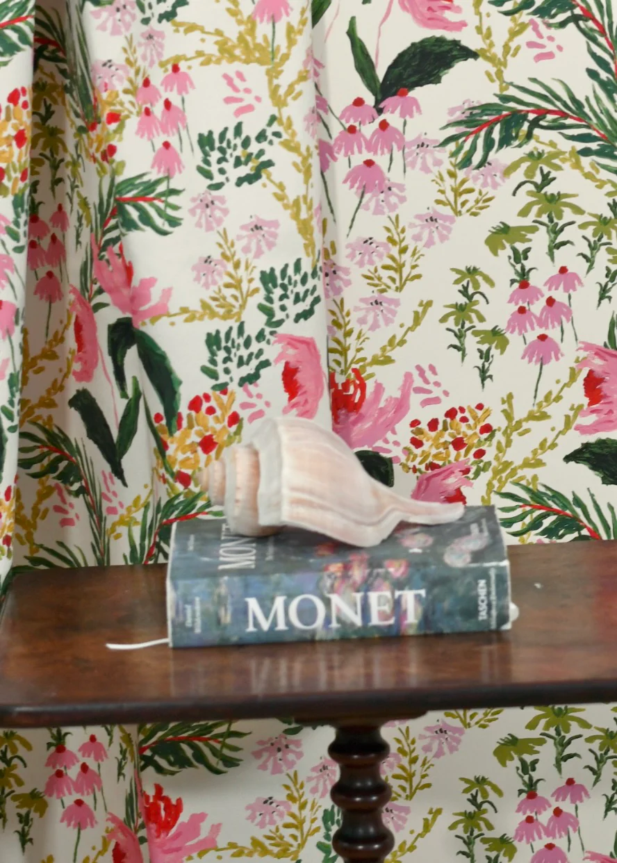 Wild French Garden In Chartreuse- Fabric