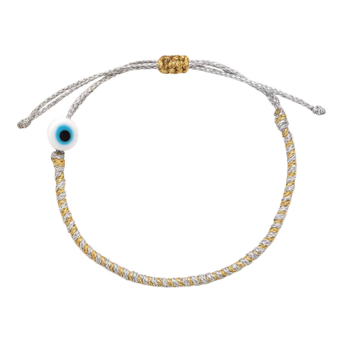 Kids Twisted Duo Color Evil Eye Bracelet
