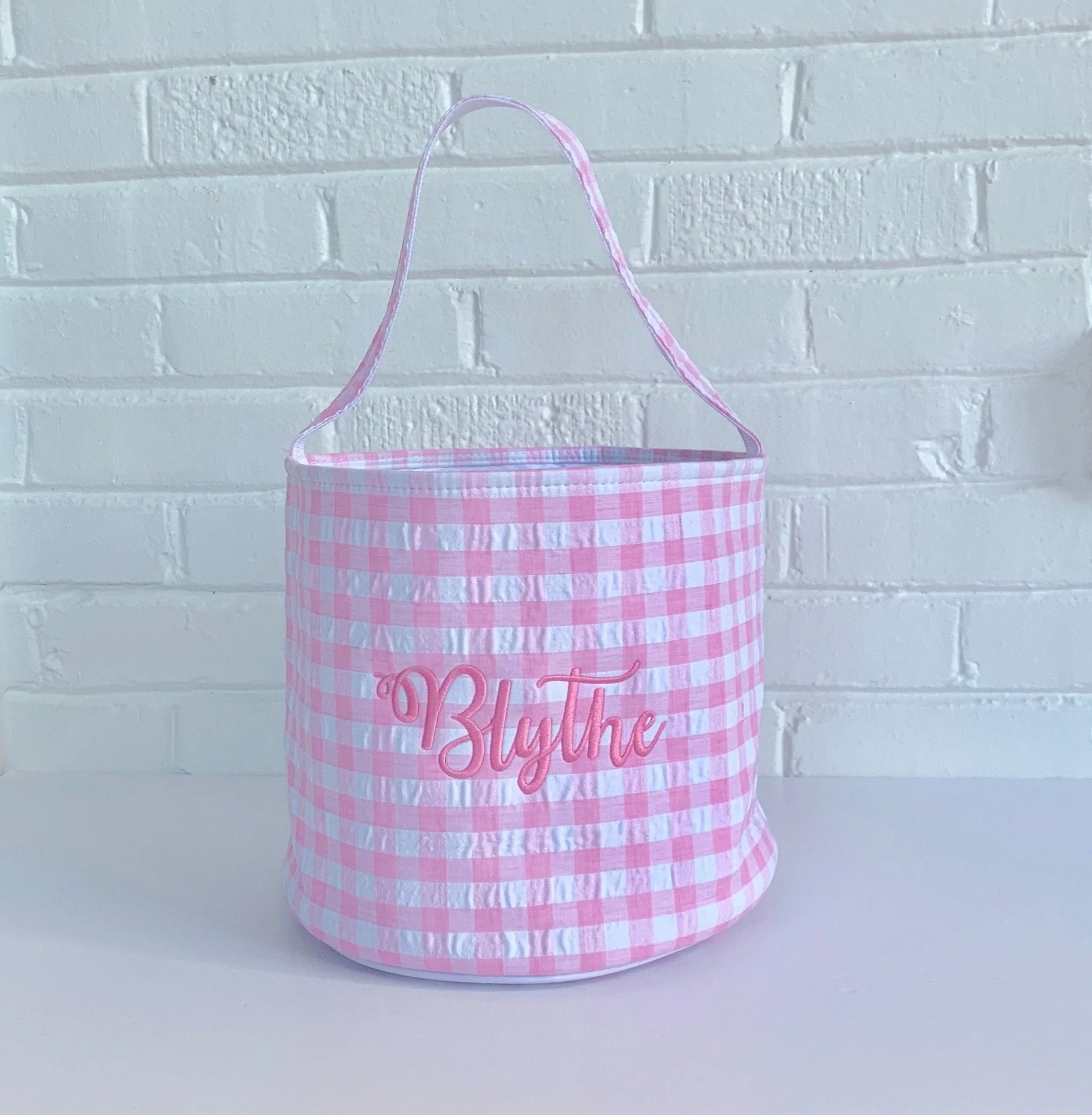 Seersucker And Gingham Buckets