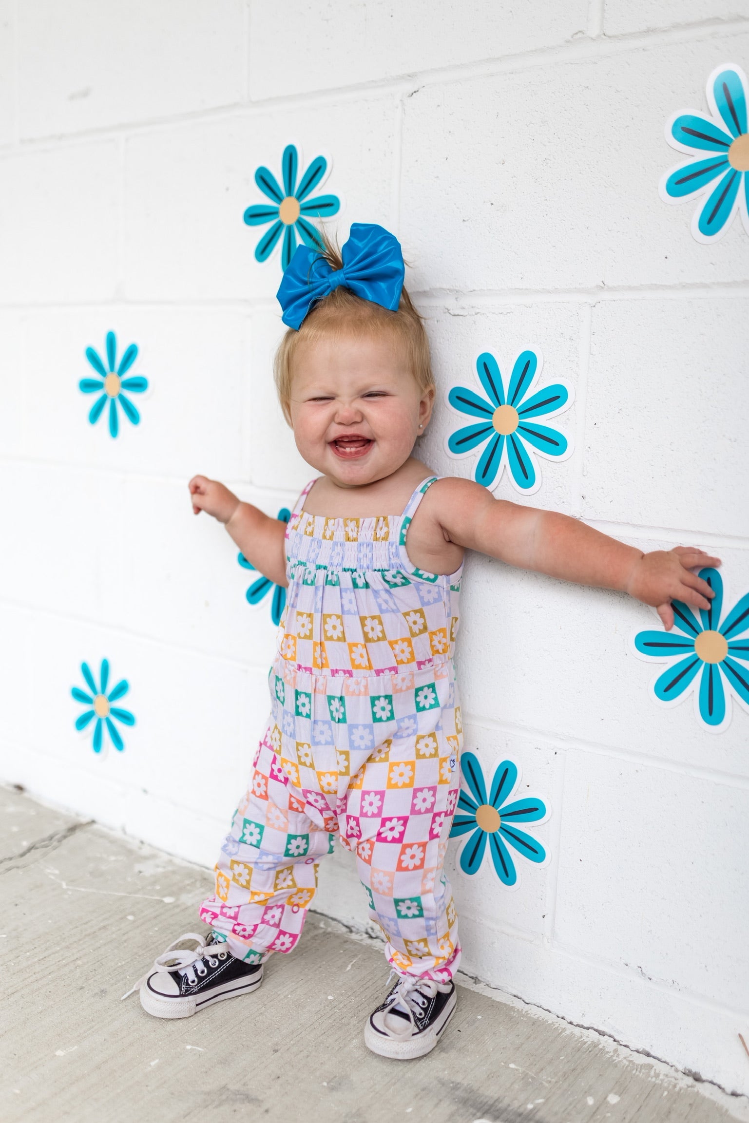 Daisy Summer Smocked Jumpsuit