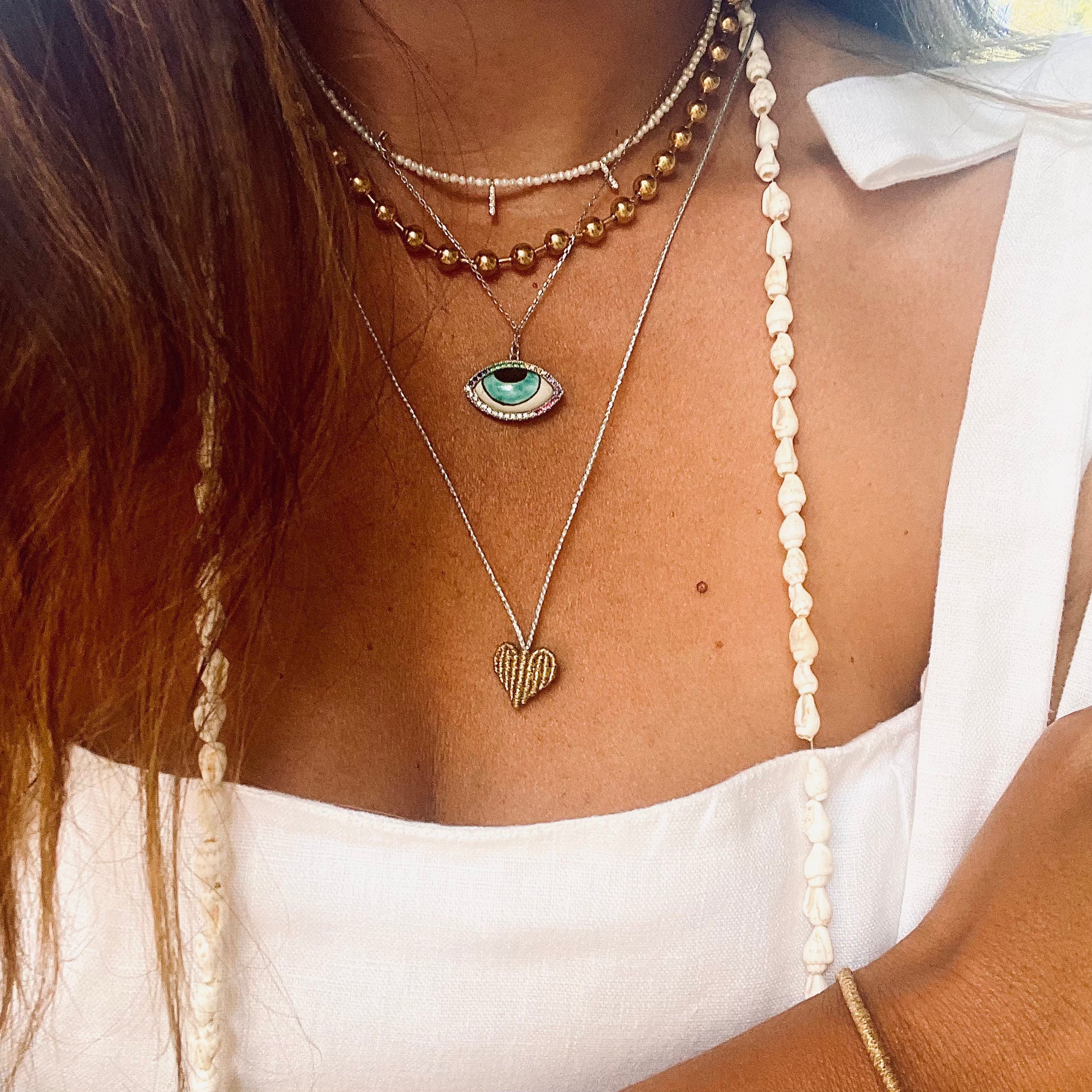 Jada Metallic Scapular Necklace