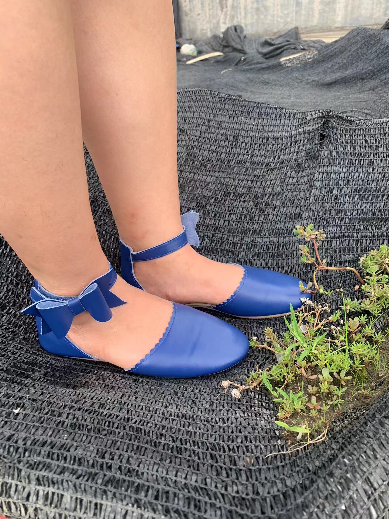 Belle Side Bow - Navy Blue