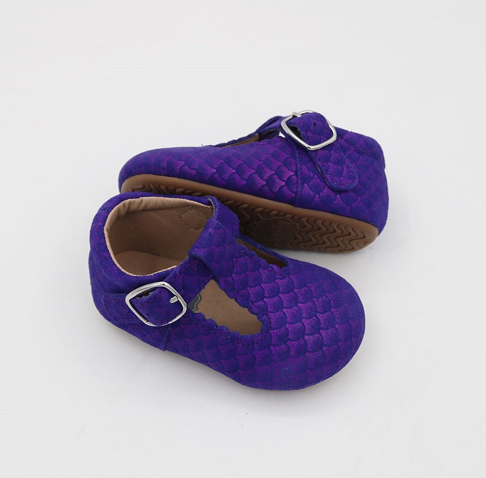 T-straps - Mermaid Scales (purple)