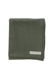 Moss Ribbed Stretch Swaddle (Ships June 8)