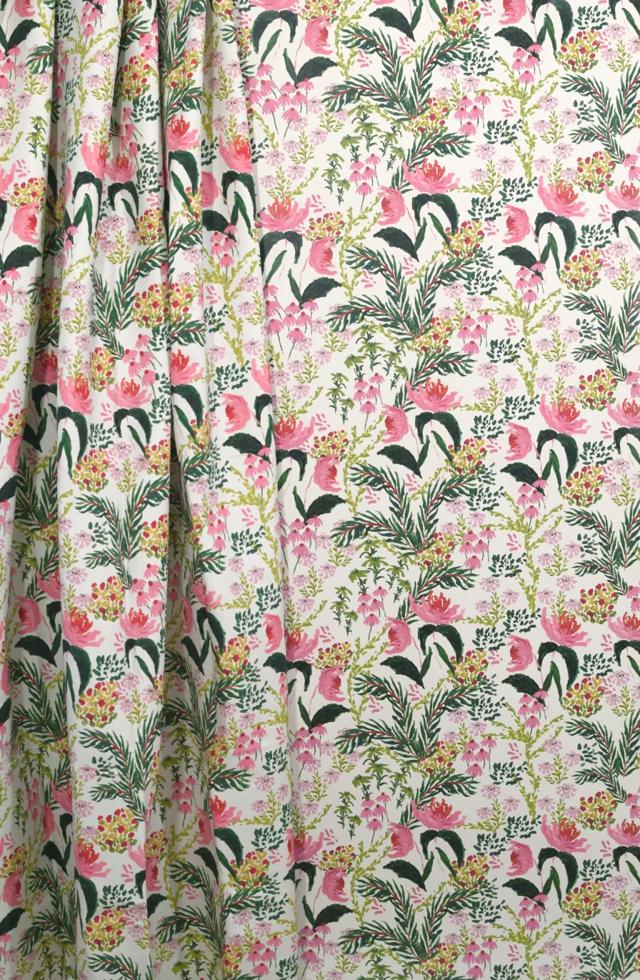 Wild French Garden In Chartreuse- Fabric
