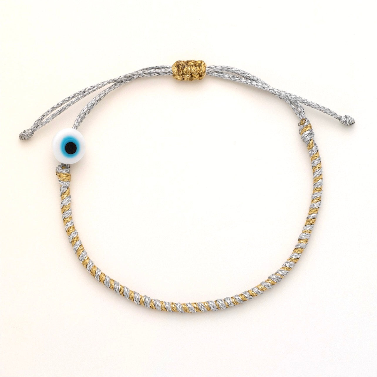Kids Twisted Duo Color Evil Eye Bracelet