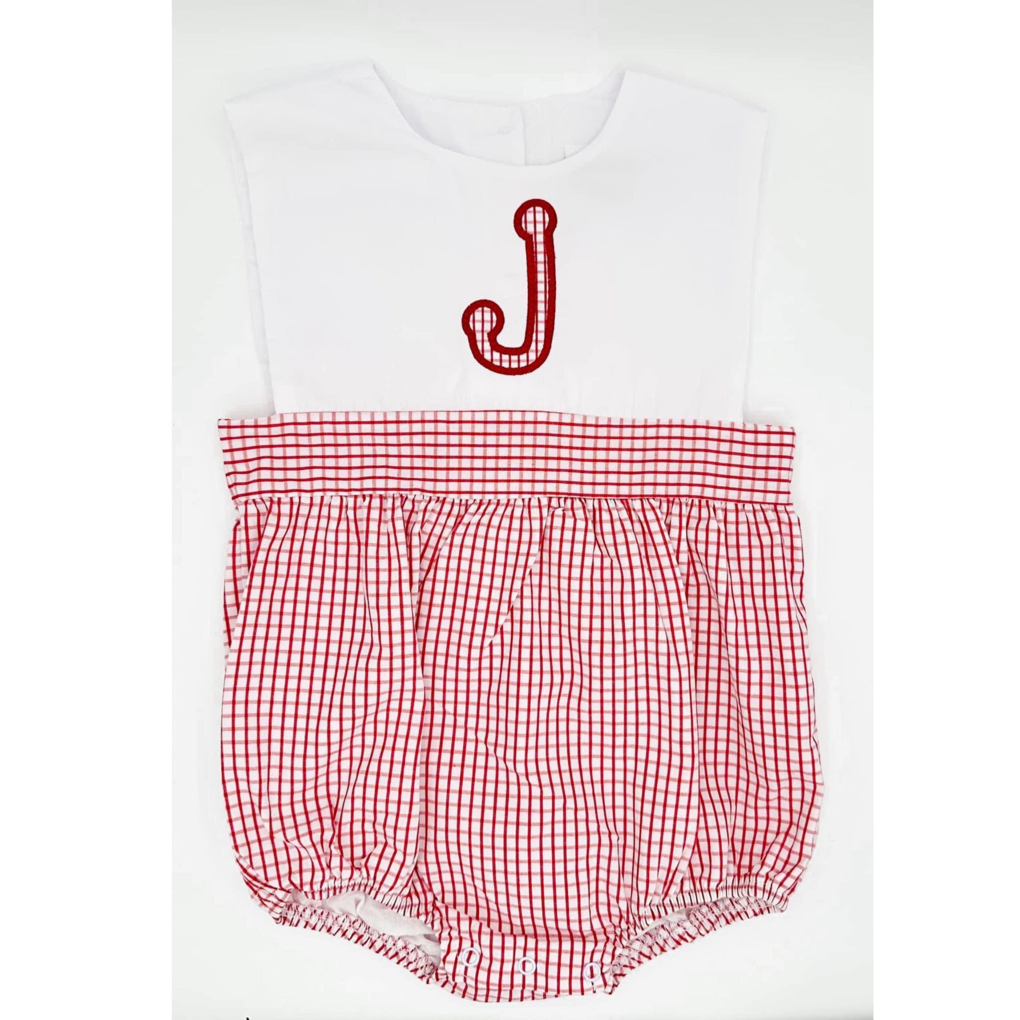 White Top Bubble - Red Windowpane