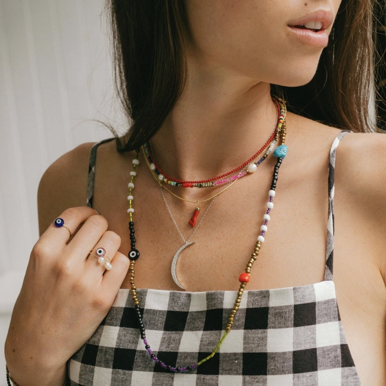 Jessica Pearl Beaded Choker