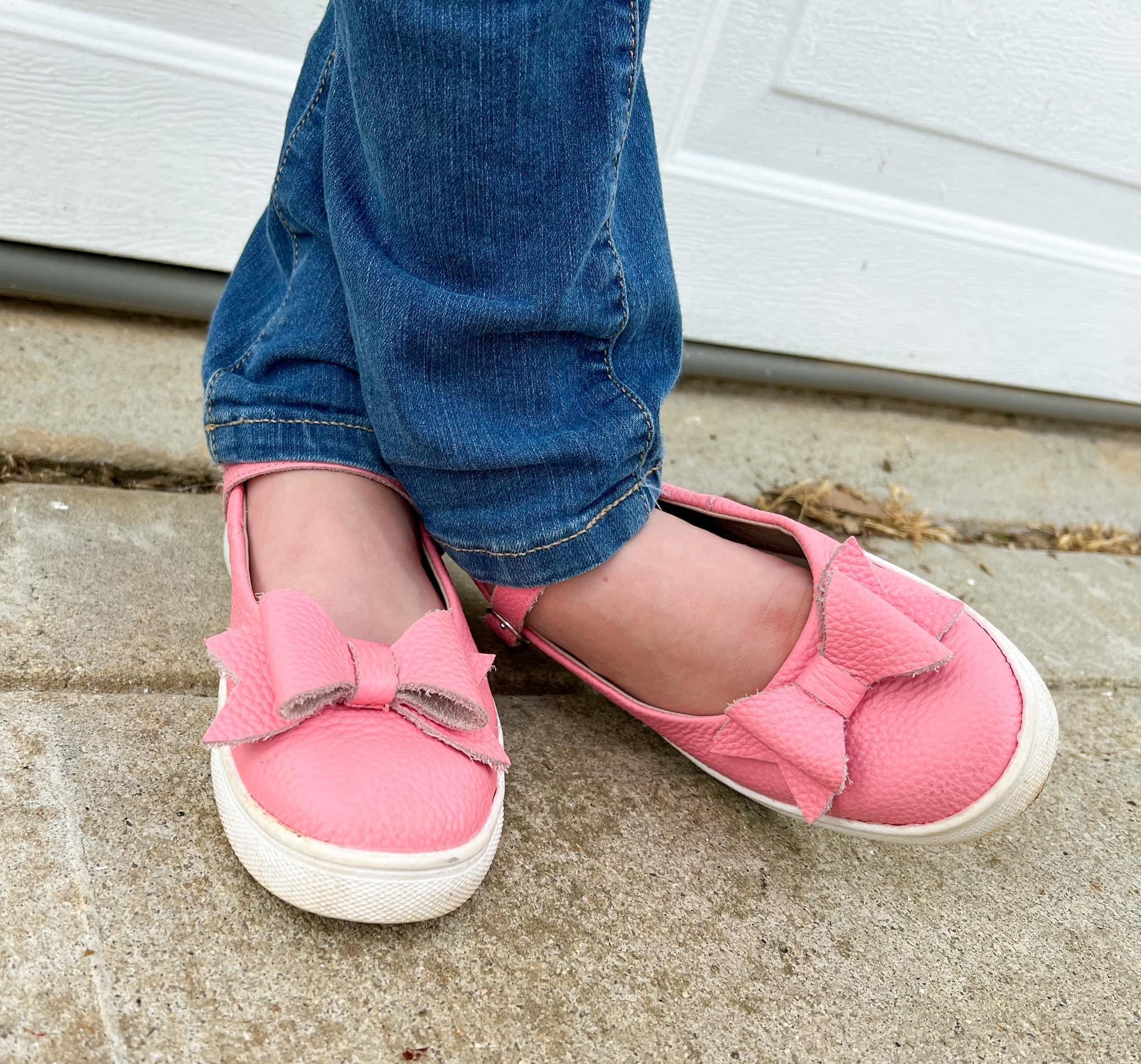 Chelsea Sneaker Mary Jane With Bow - Dusty Rose